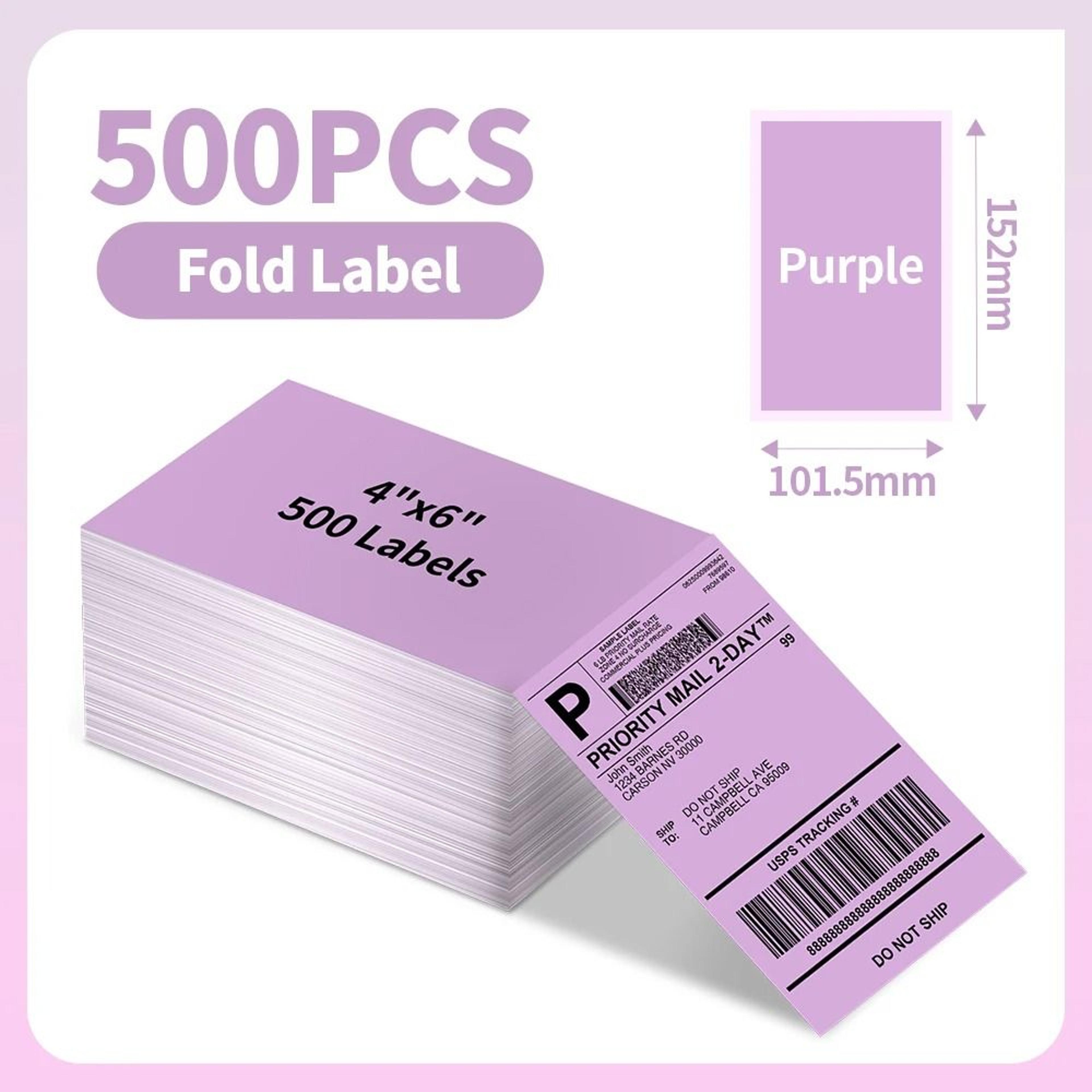 Universal Continuous Fanfold Thermal Shipping Label Stack 4x6 In Direct Thermal Stickers 9