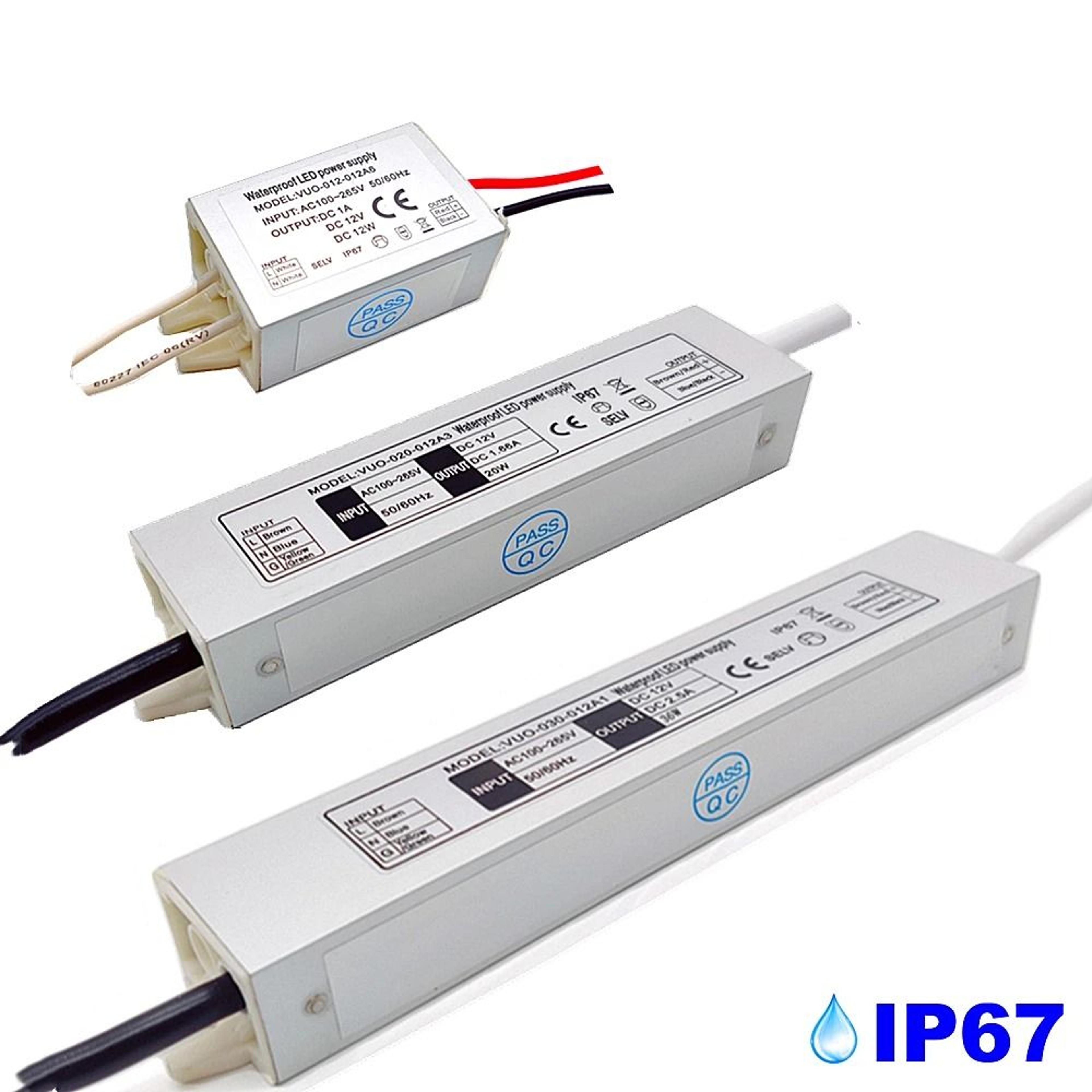 ip67 waterproof led driver 12v power supply ac100 to 265v transformer