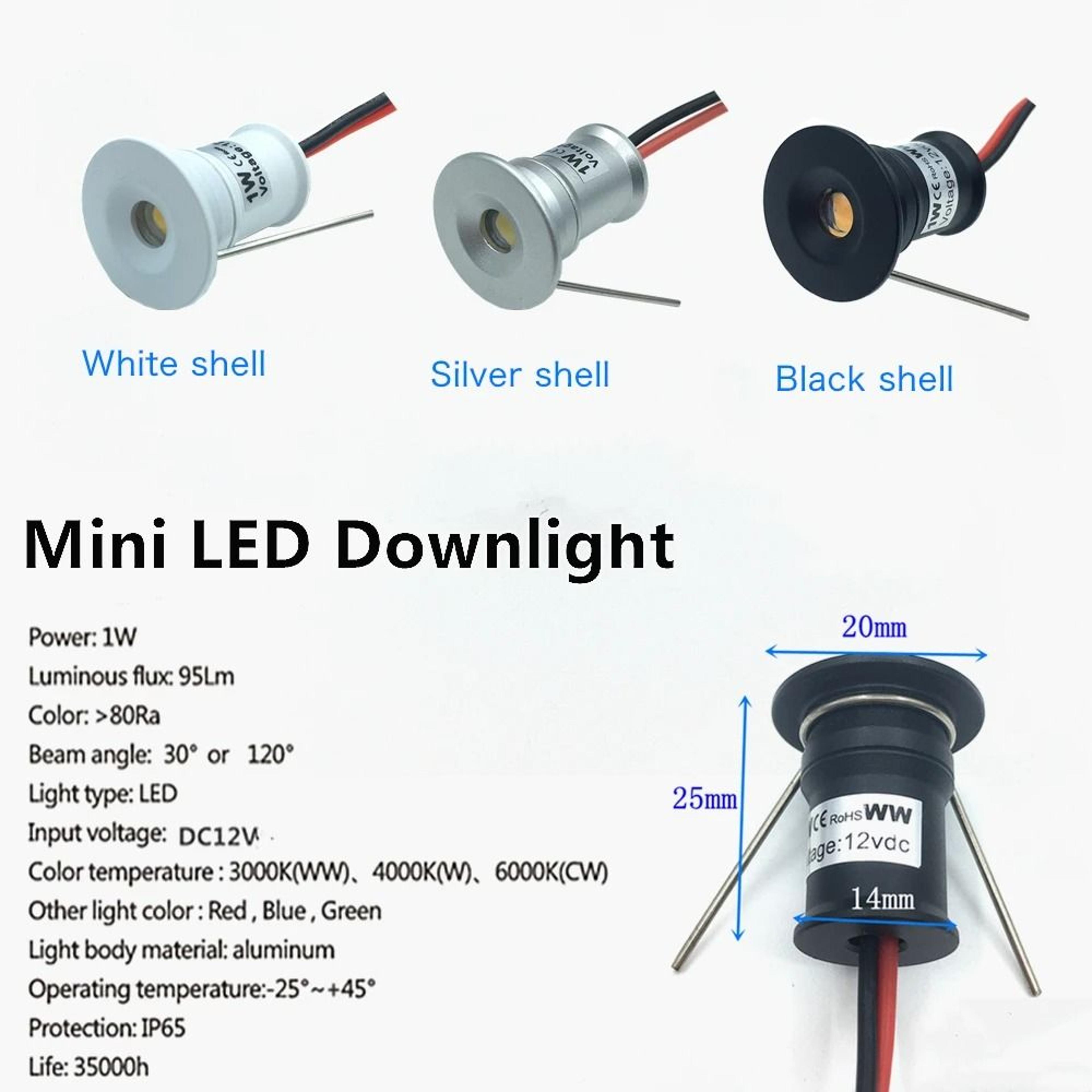 Outdoor IP65 Waterproof LED Spotlight 12V 1W Recessed Downlight Set With Transformer 2