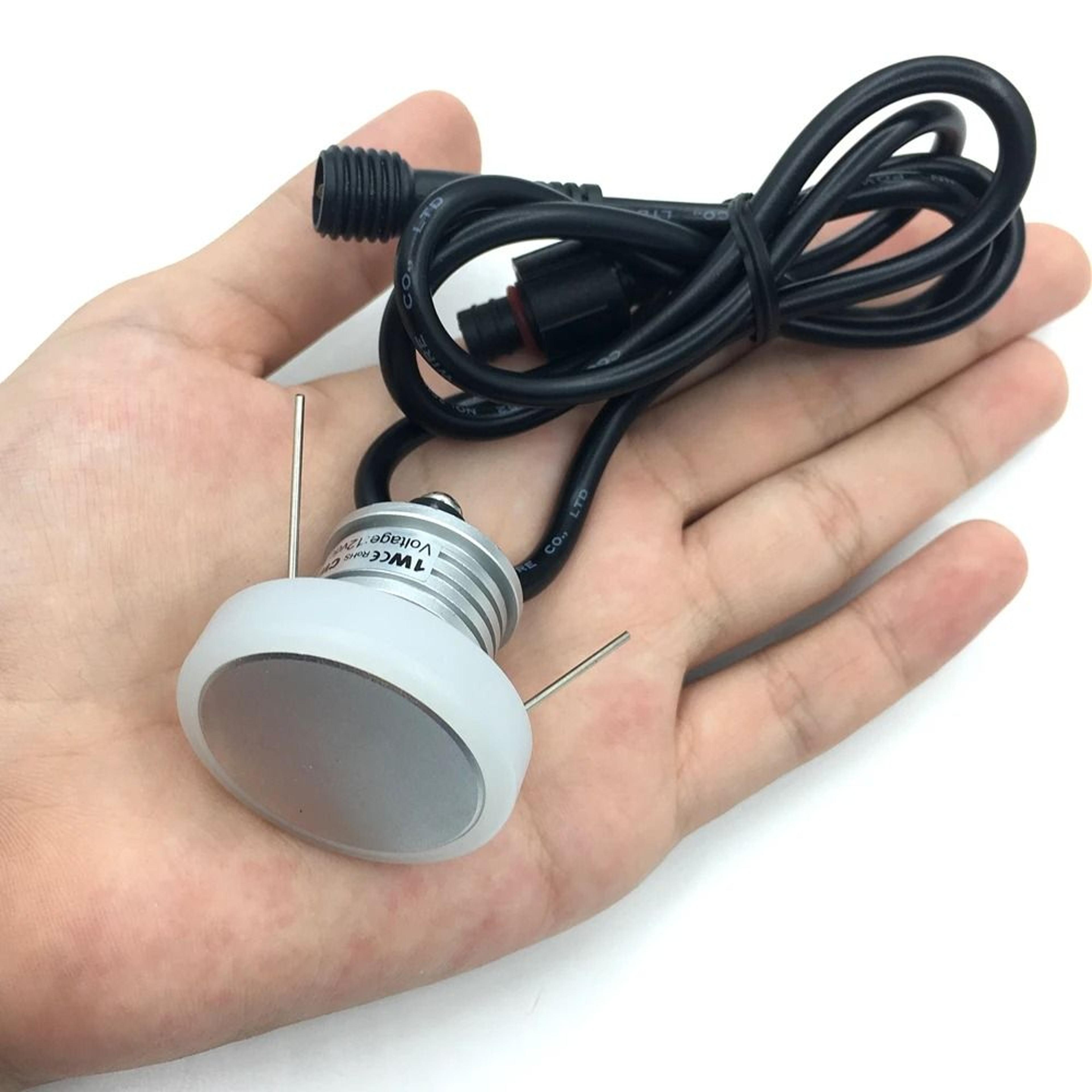 12V LED Deck Light Waterproof Landscape Step Lighting 1W Recessed Ground Lamp 4