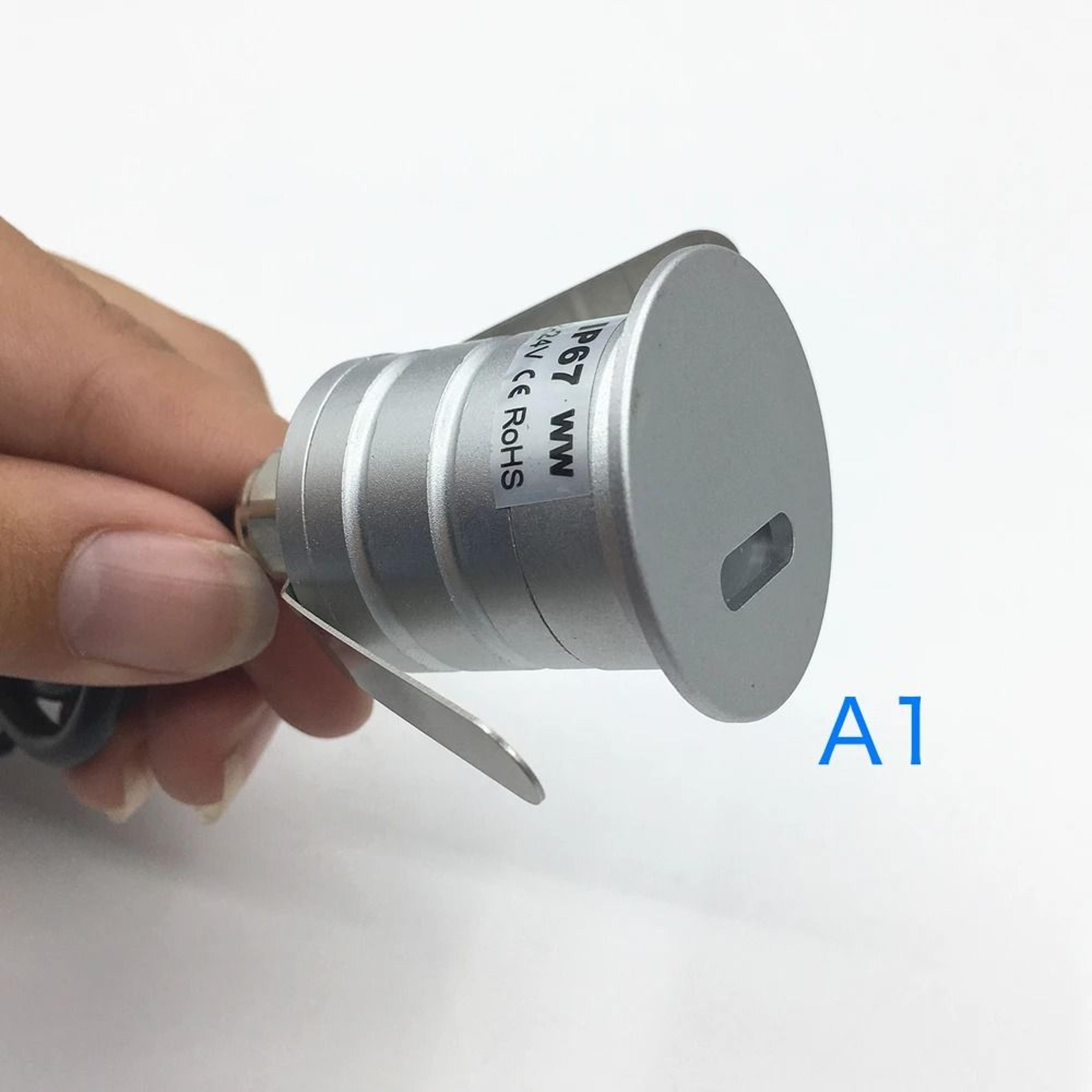 1W IP67 Waterproof Recessed LED Stair Step Light Outdoor Corner Wall Lamp 12V 24V Underground Deck  7