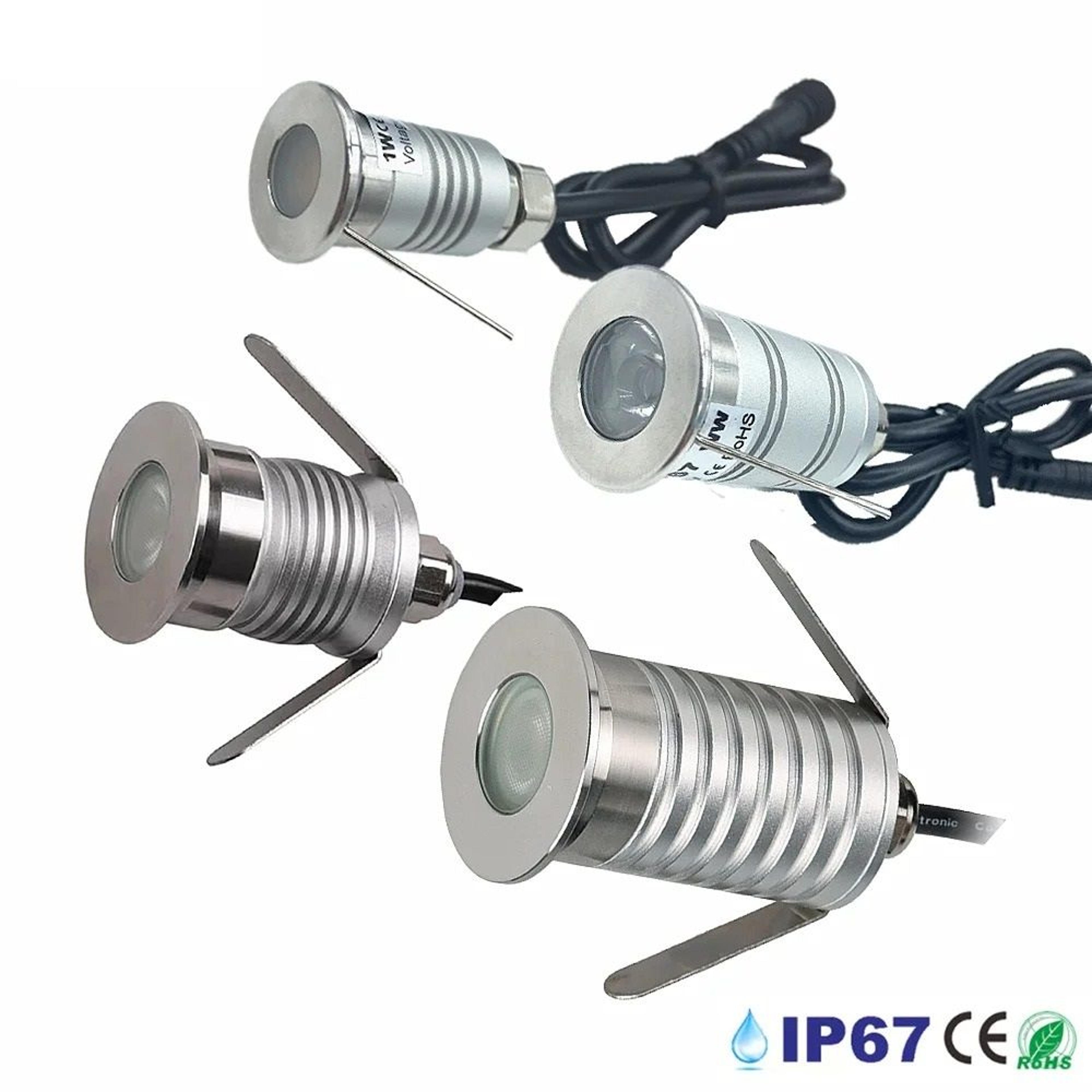Outdoor 1W 3W Recessed LED Underground Light IP67 Waterproof 12V Landscape Pathway Lamp 1