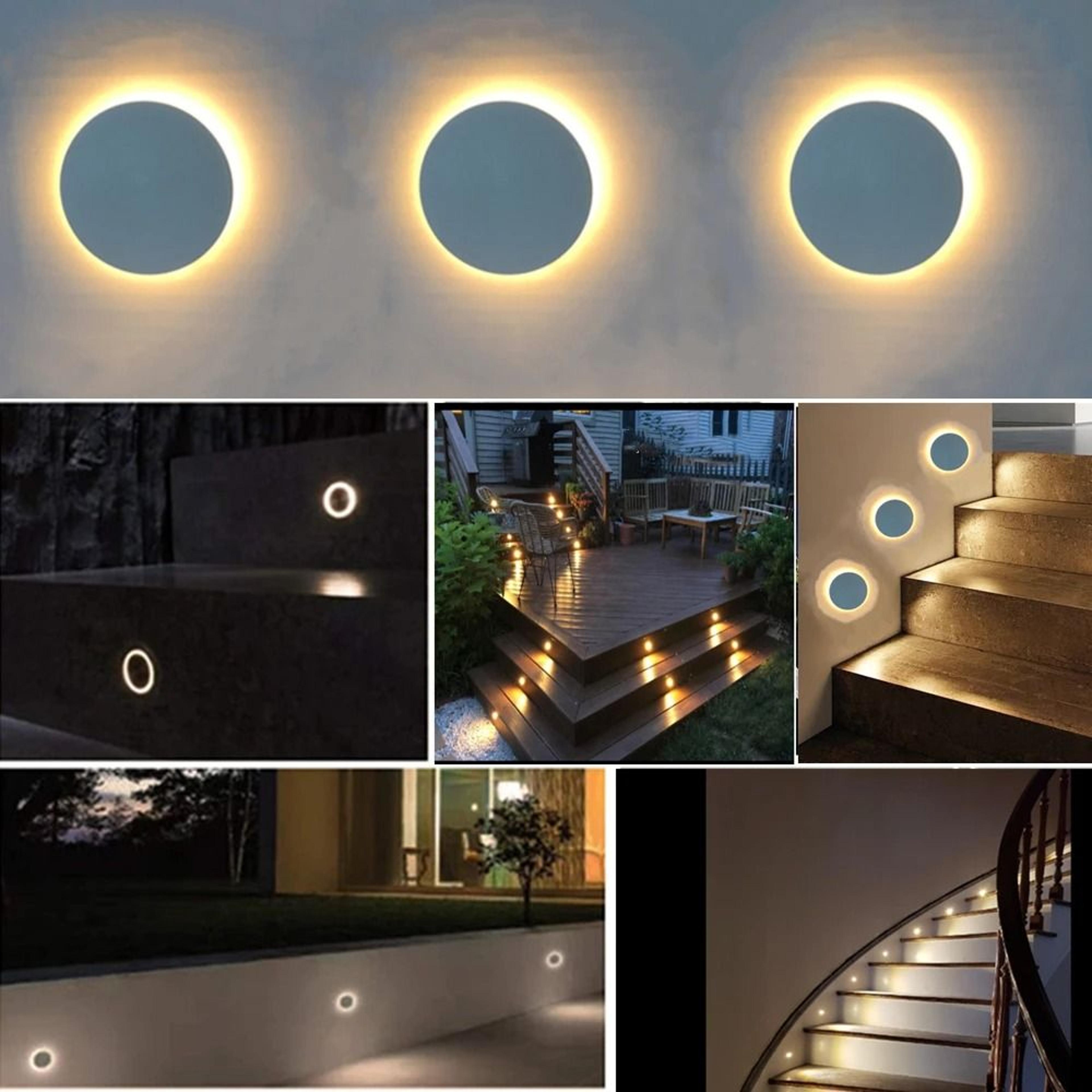 waterproof led garden underground lamp 1w ip67 outdoor landscape ground wall light 12v 24v