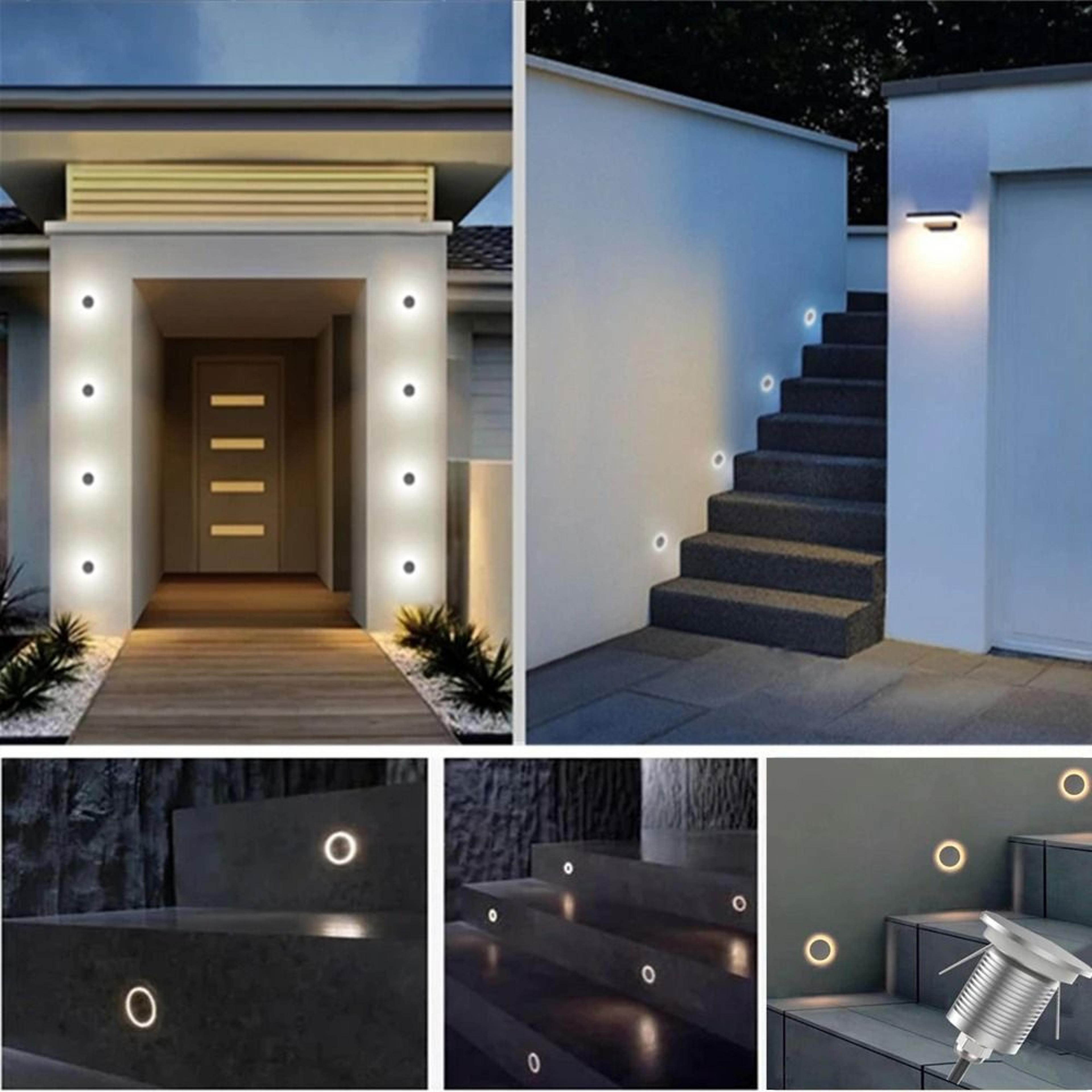 Waterproof LED Garden Underground Lamp 1W IP67 Outdoor Landscape Ground Wall Light 12V 24V 5