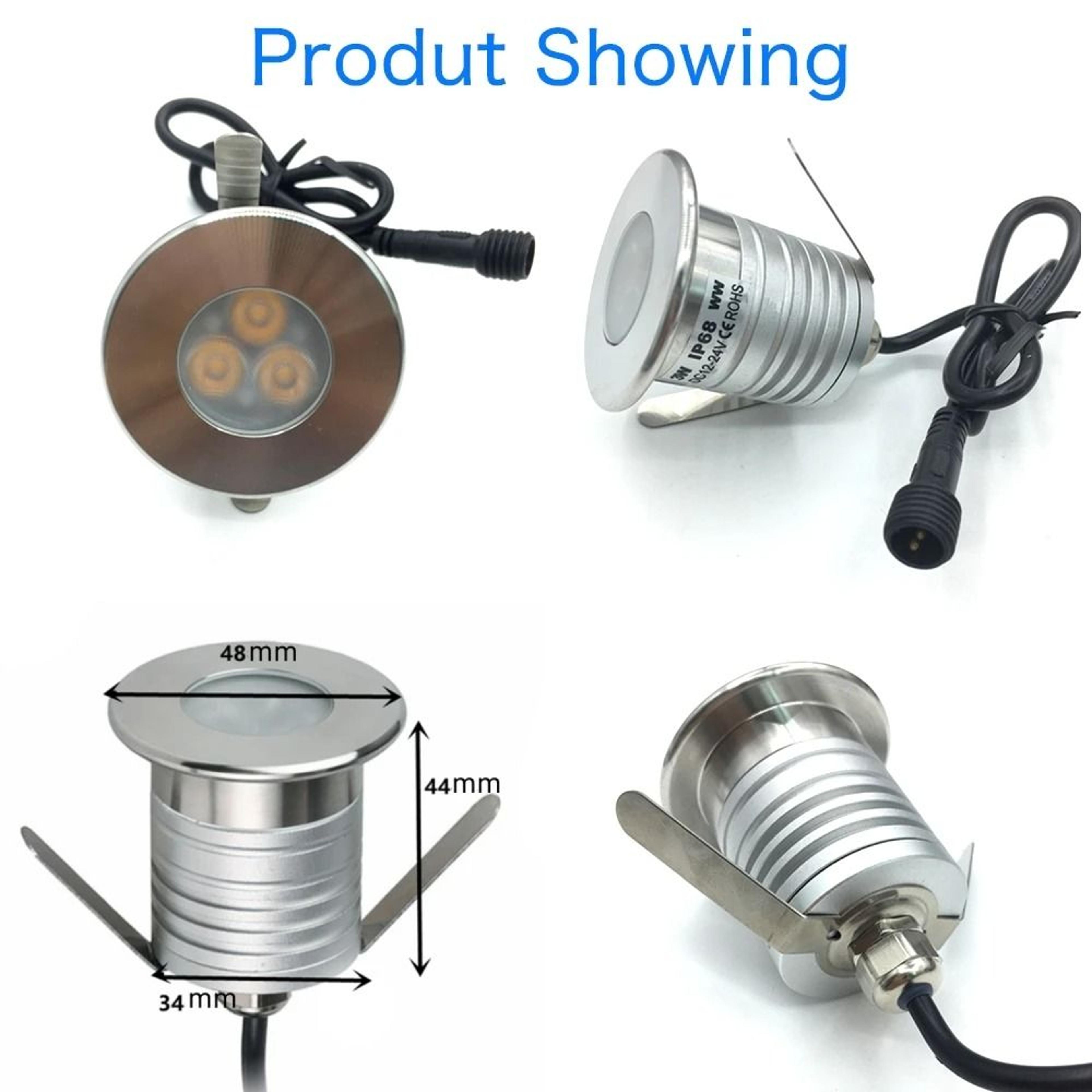 3W LED Underwater Light IP68 Waterproof Lamp 12V Underwater Spot Light For Swimming Pool Pond 4