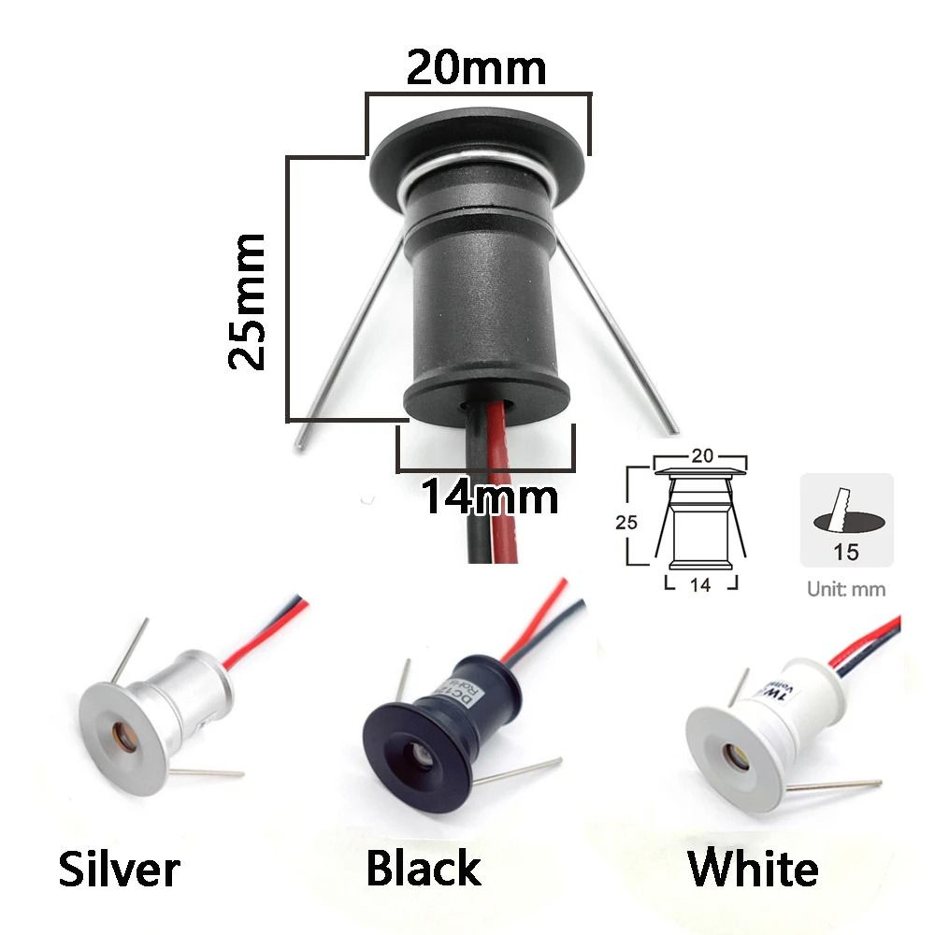 12V Mini LED Downlight With Remote Controller Dimmable Spotlight Showcase Cabinet Stair Light 2