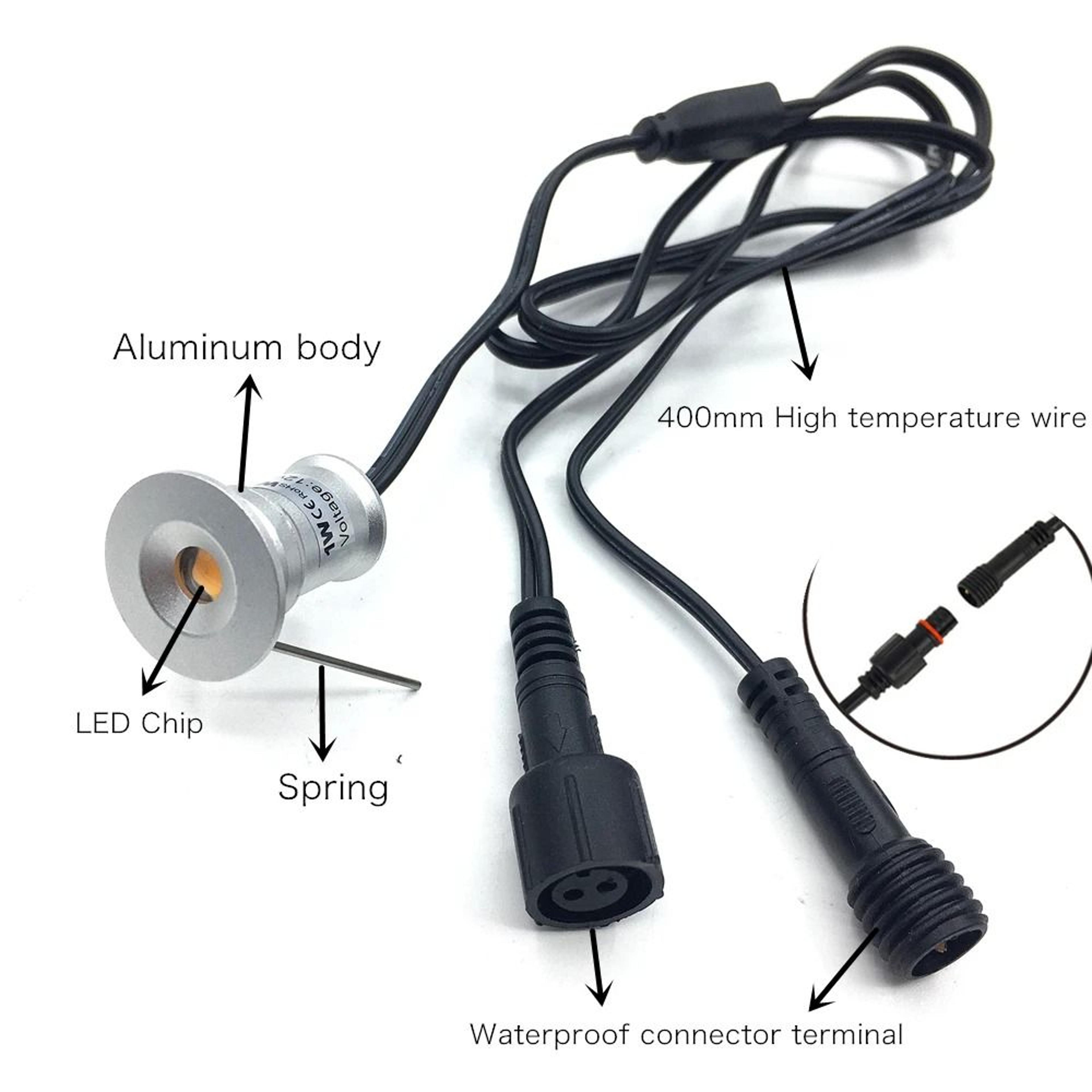 IP67 Mini Underground LED Light Waterproof 1W Garden Recessed Inground Lamp 12V Outdoor Landscape S 3