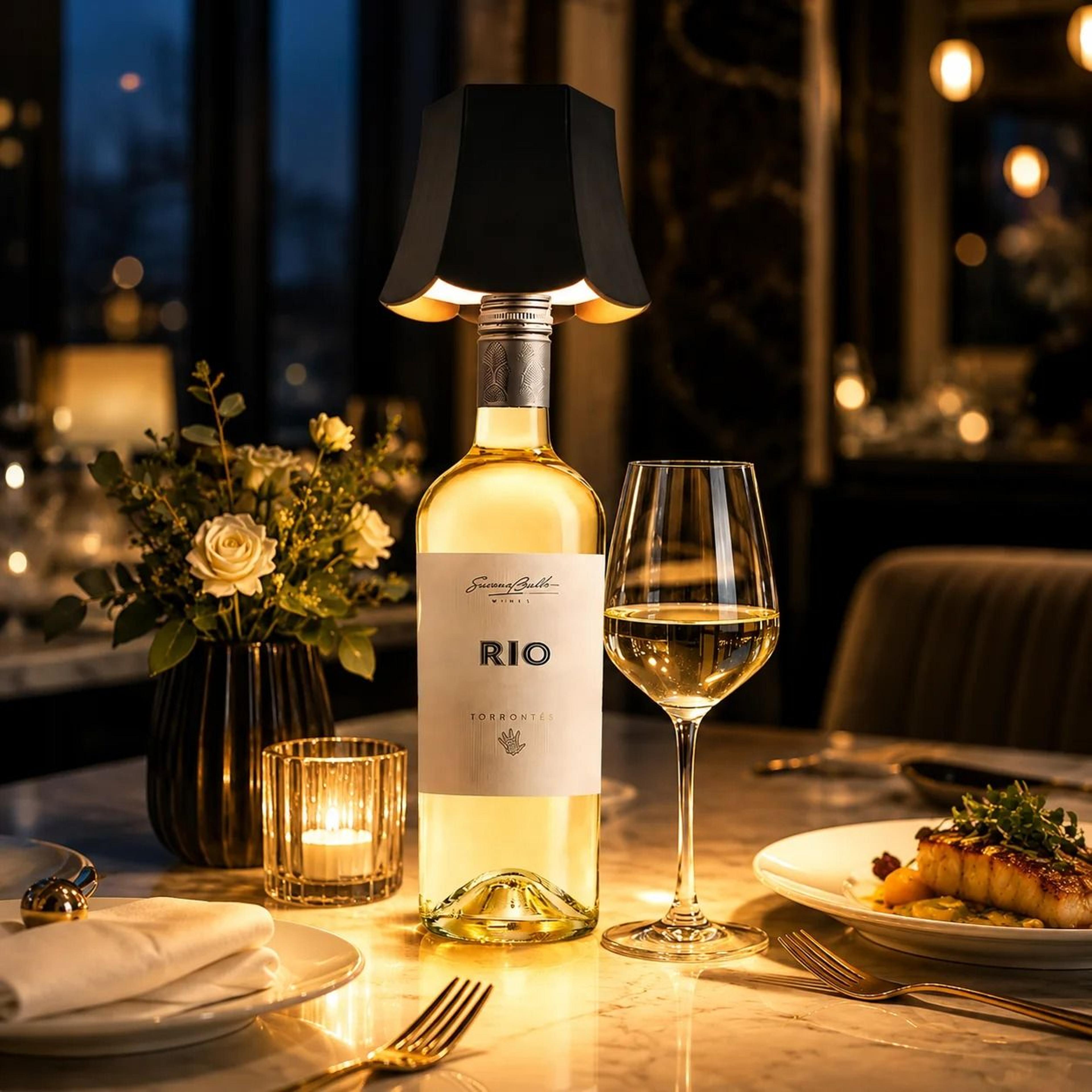 Bottle Lamp Touch Control Warm Ambient Night Lamp USBC Portable Decorative Light Bedroom Bar 3