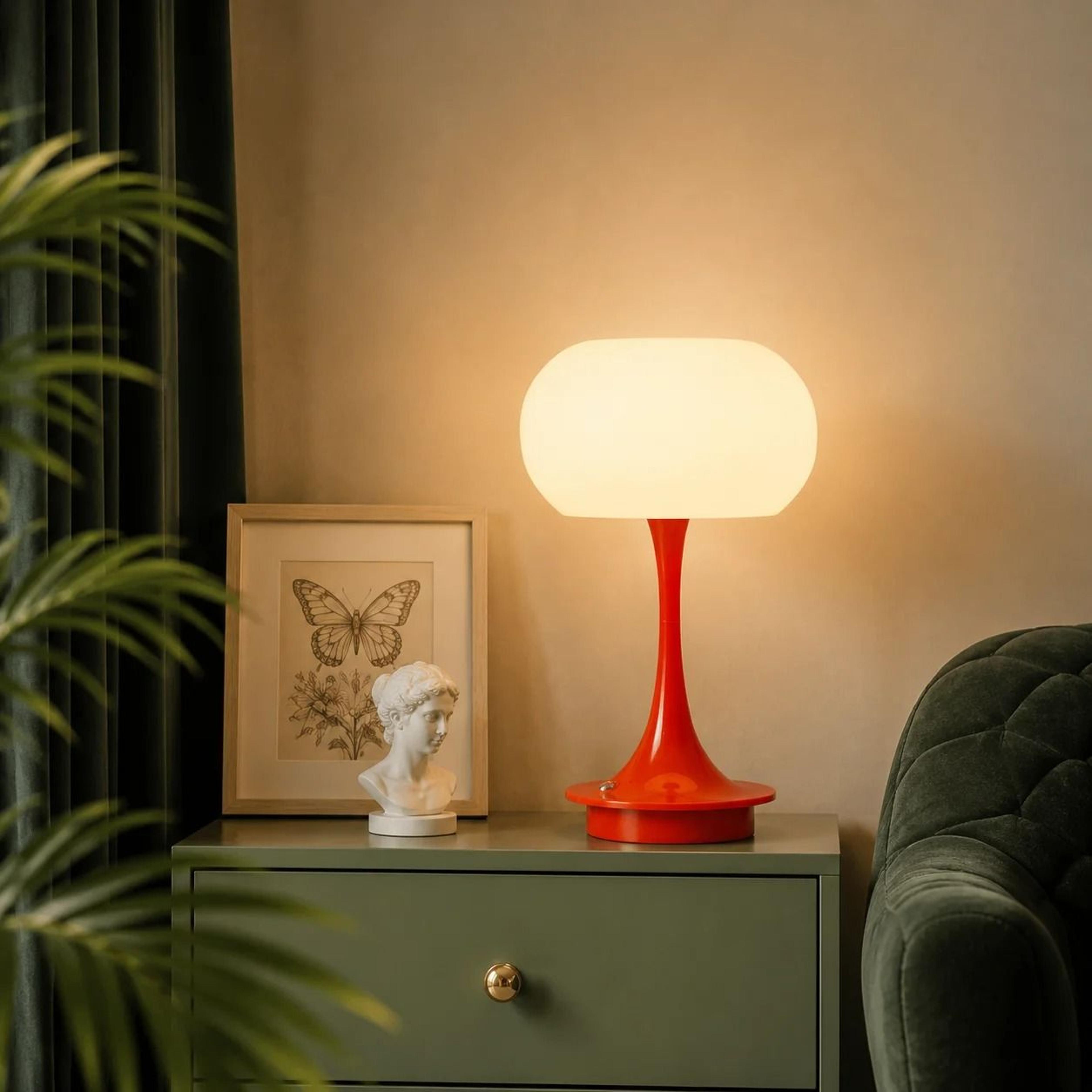Modern Mushroom Table Lamp Wireless Rechargeable LED Touch Control 3 Color Lights Gift Choice 6