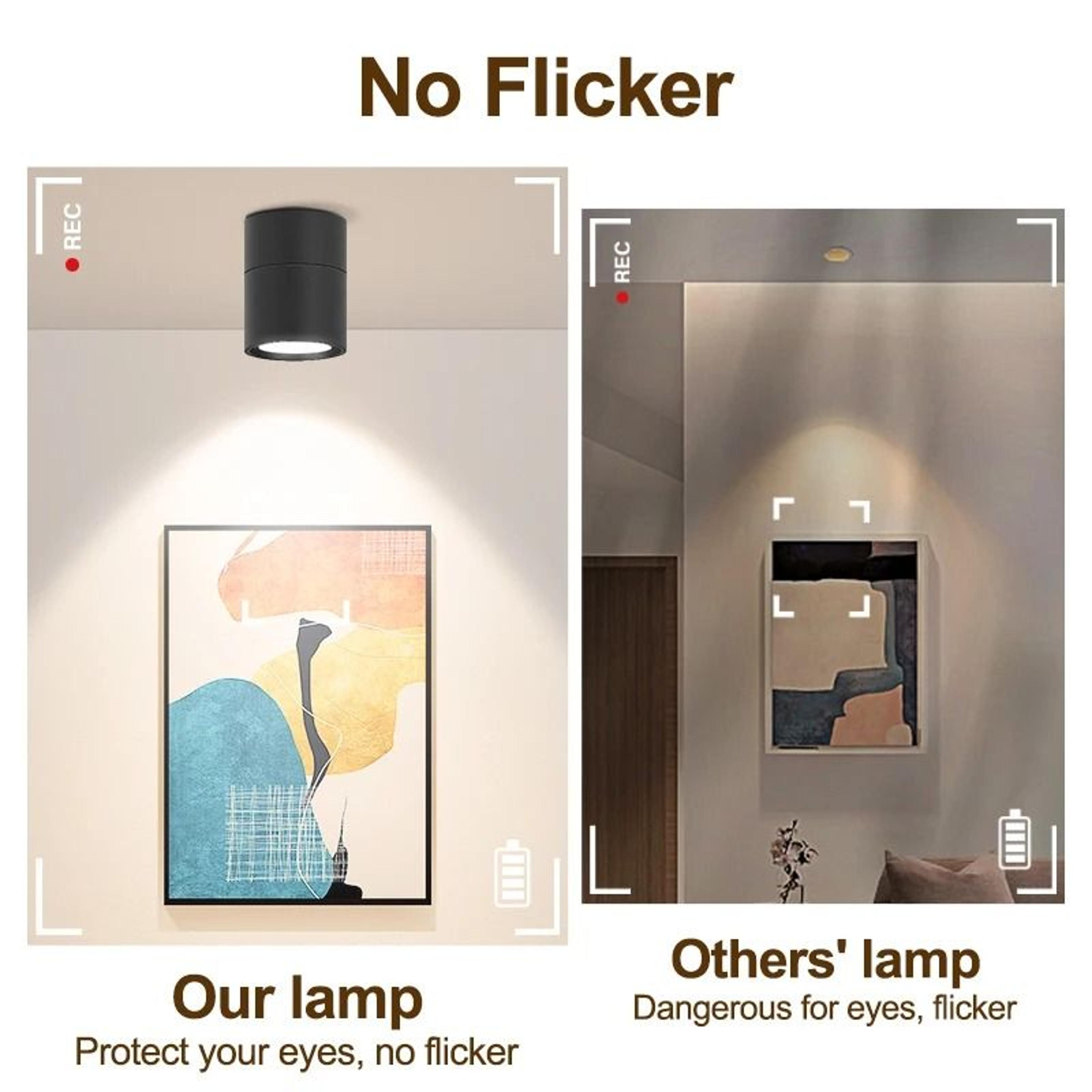 LED Downlight Foldable Tri Color Spot Light 7W 10W 15W Surface Mounted Ceiling Lamp Living Room 2