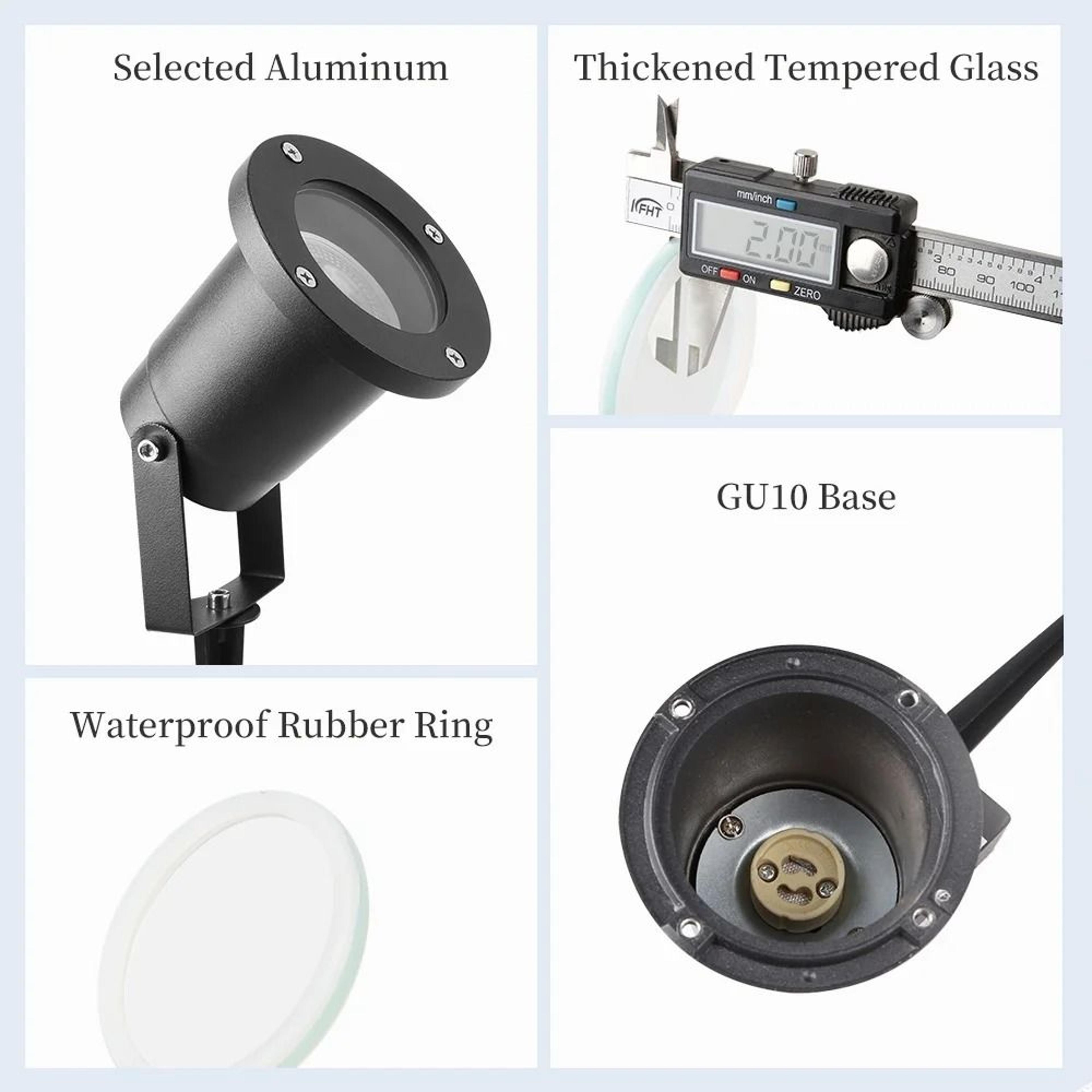 outdoor lawn light ip65 waterproof gu10 replaceable bulb spot light garden landscape lamp yard