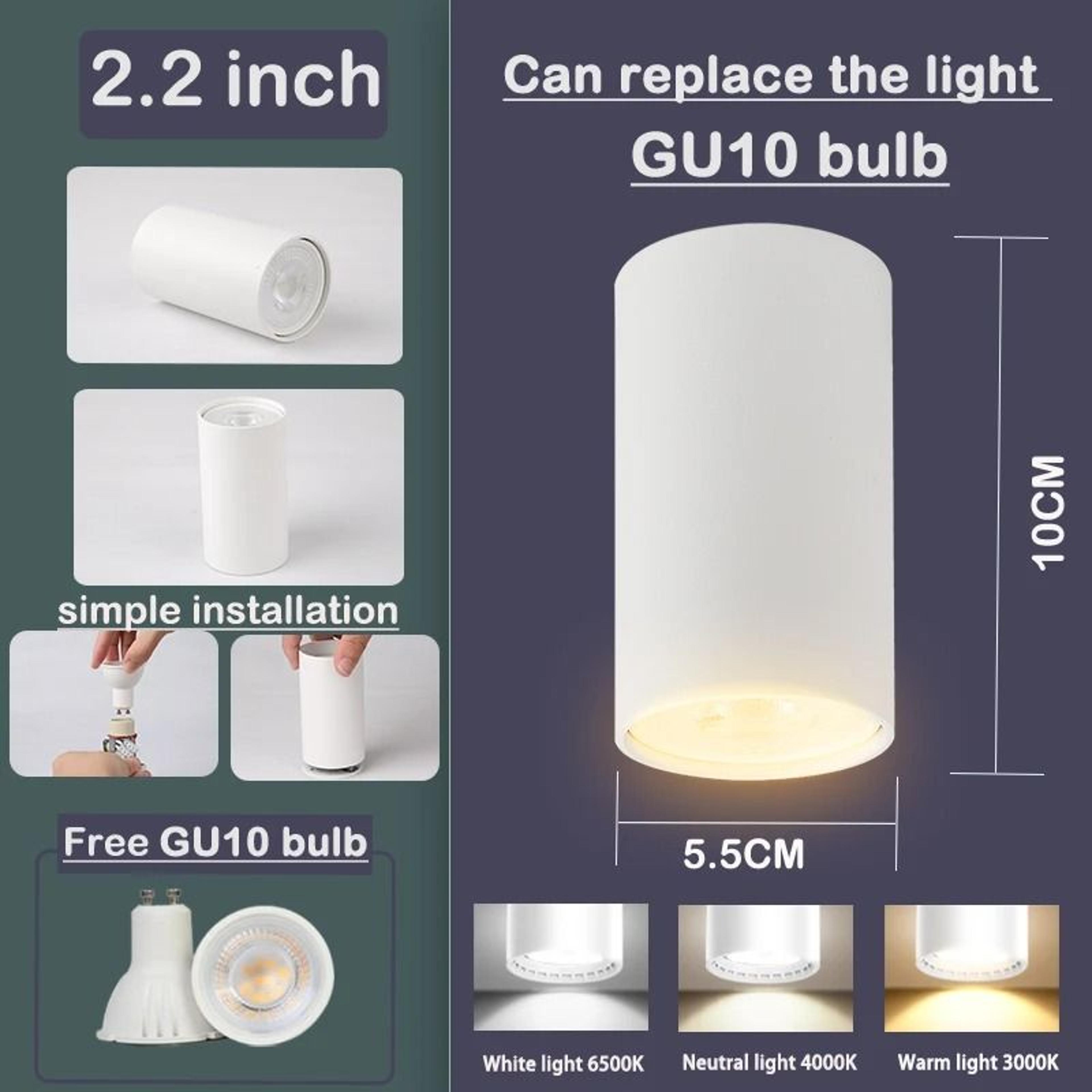 Modern Recessed Ceiling Spotlight Aluminum Downlight Fixture AC85265V Flush Lamp Living Room 5