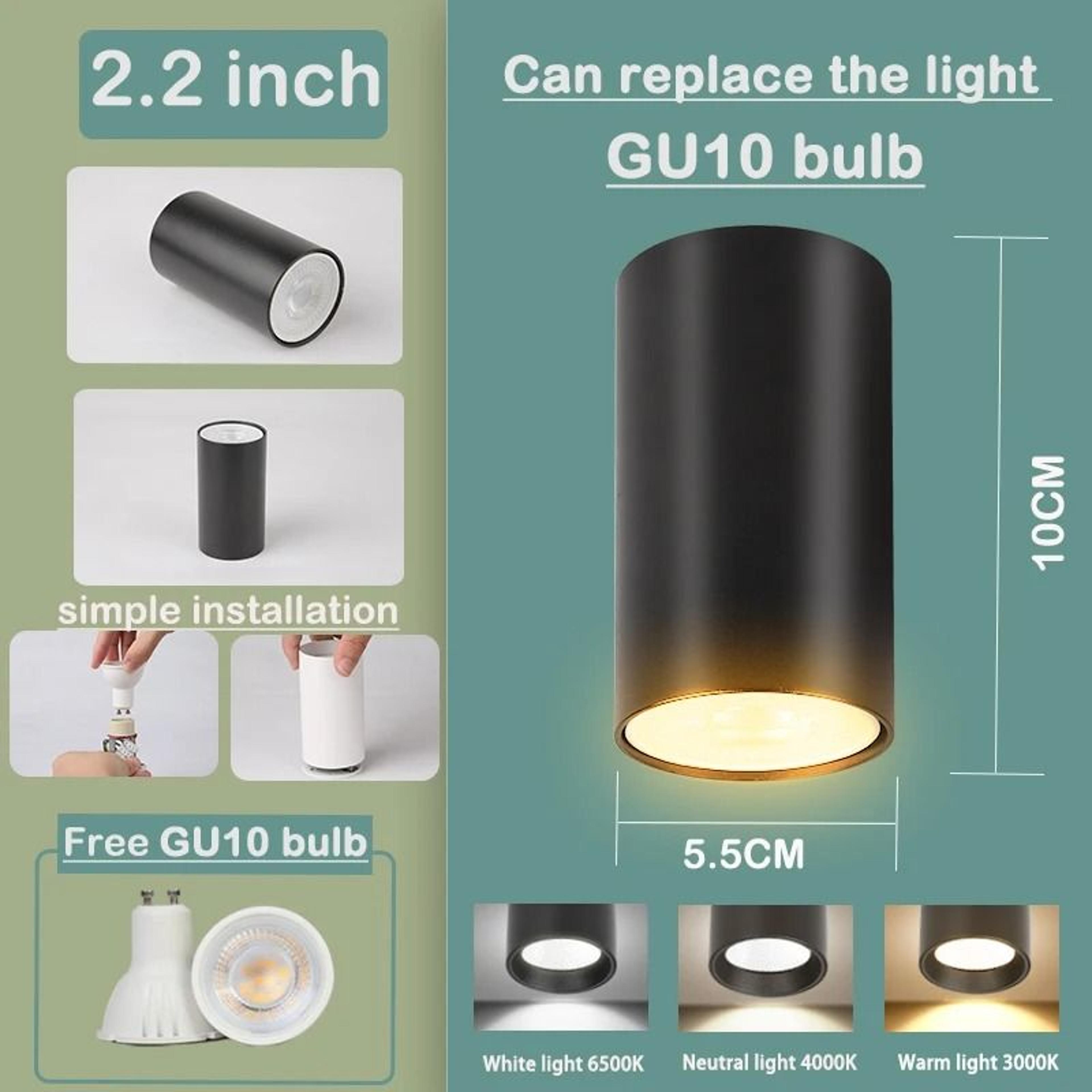 Modern Recessed Ceiling Spotlight Aluminum Downlight Fixture AC85265V Flush Lamp Living Room 7