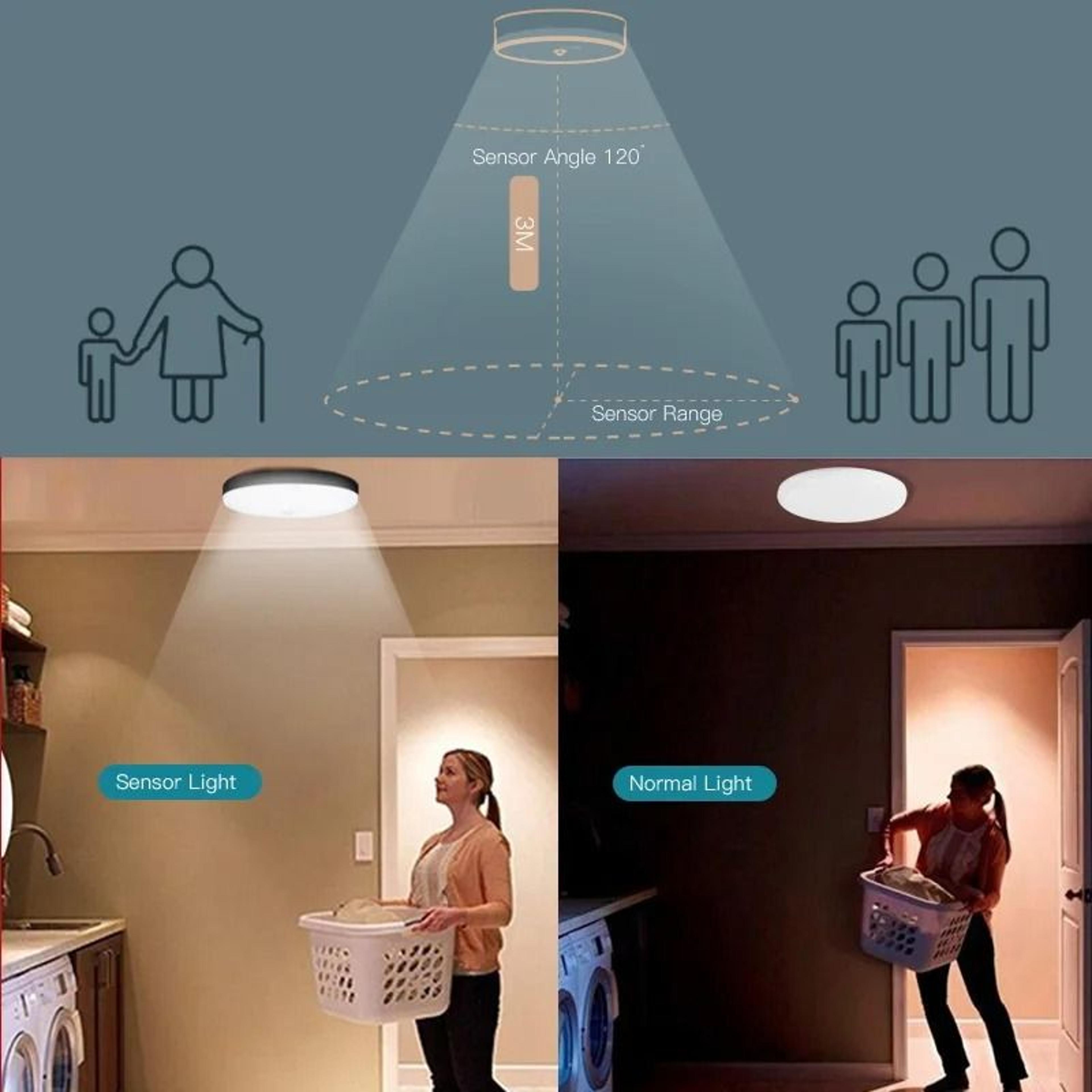 PIR Motion Sensor Ceiling Lamp 110V 220V Automatic Motion Detector Modern Light Corridor Garage 1