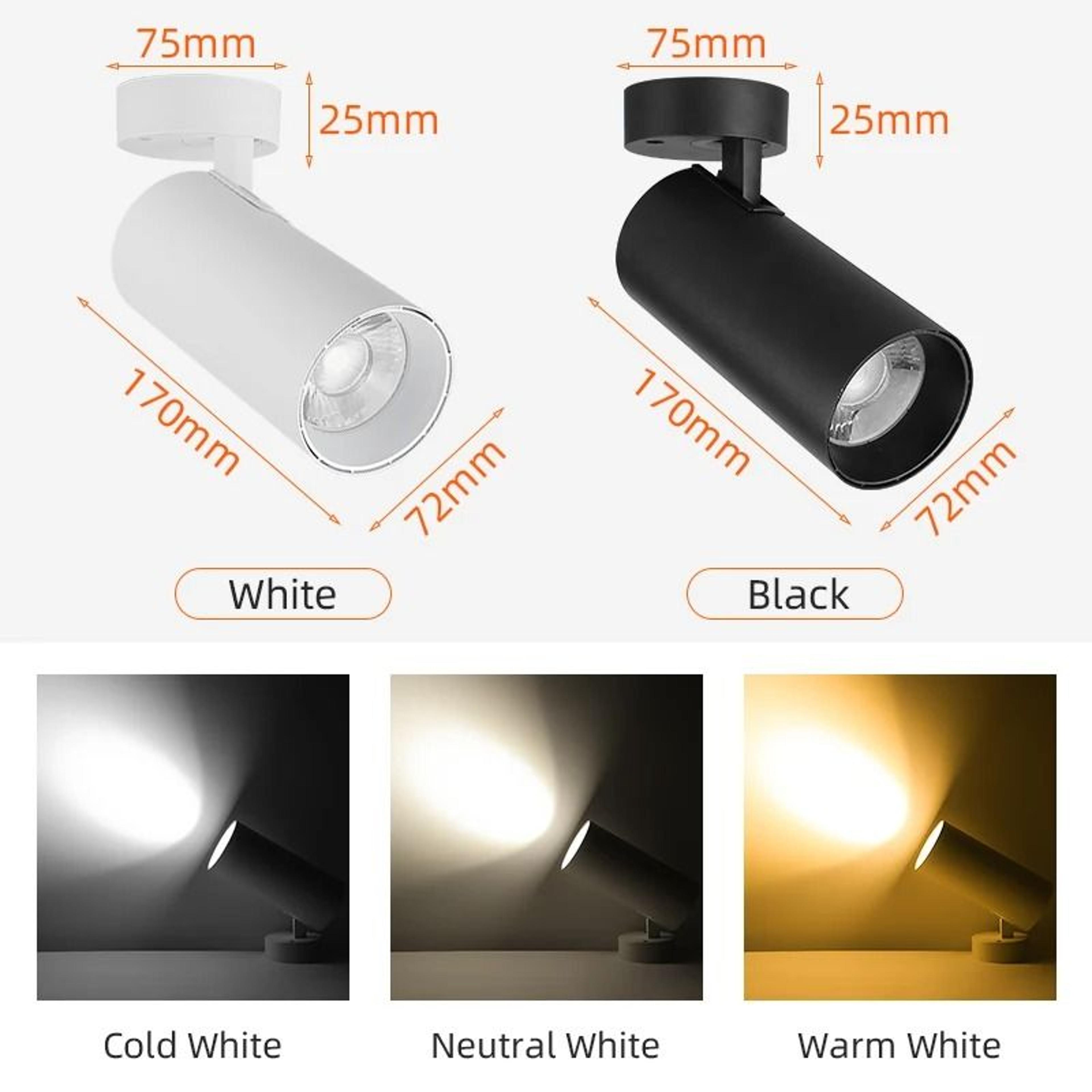 COB LED Downlight 220V Foldable Light Spot Surface Mounted Spotlight Ceiling Lamp Home Kitchen 5