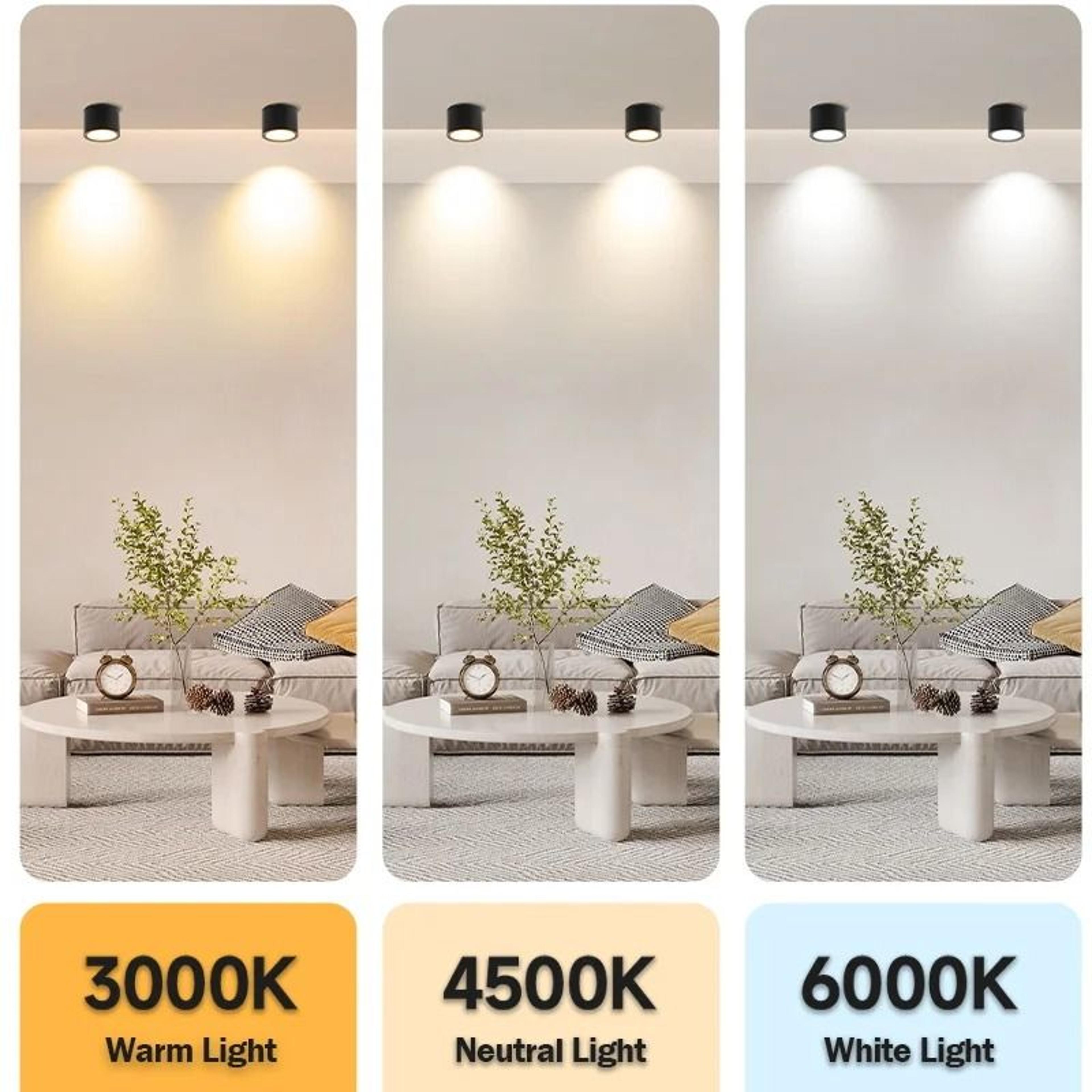 Outdoor Waterproof IP65 LED Downlight 3 Colors GX53 Spotlight Aluminum Ceiling Light Bathroom 3