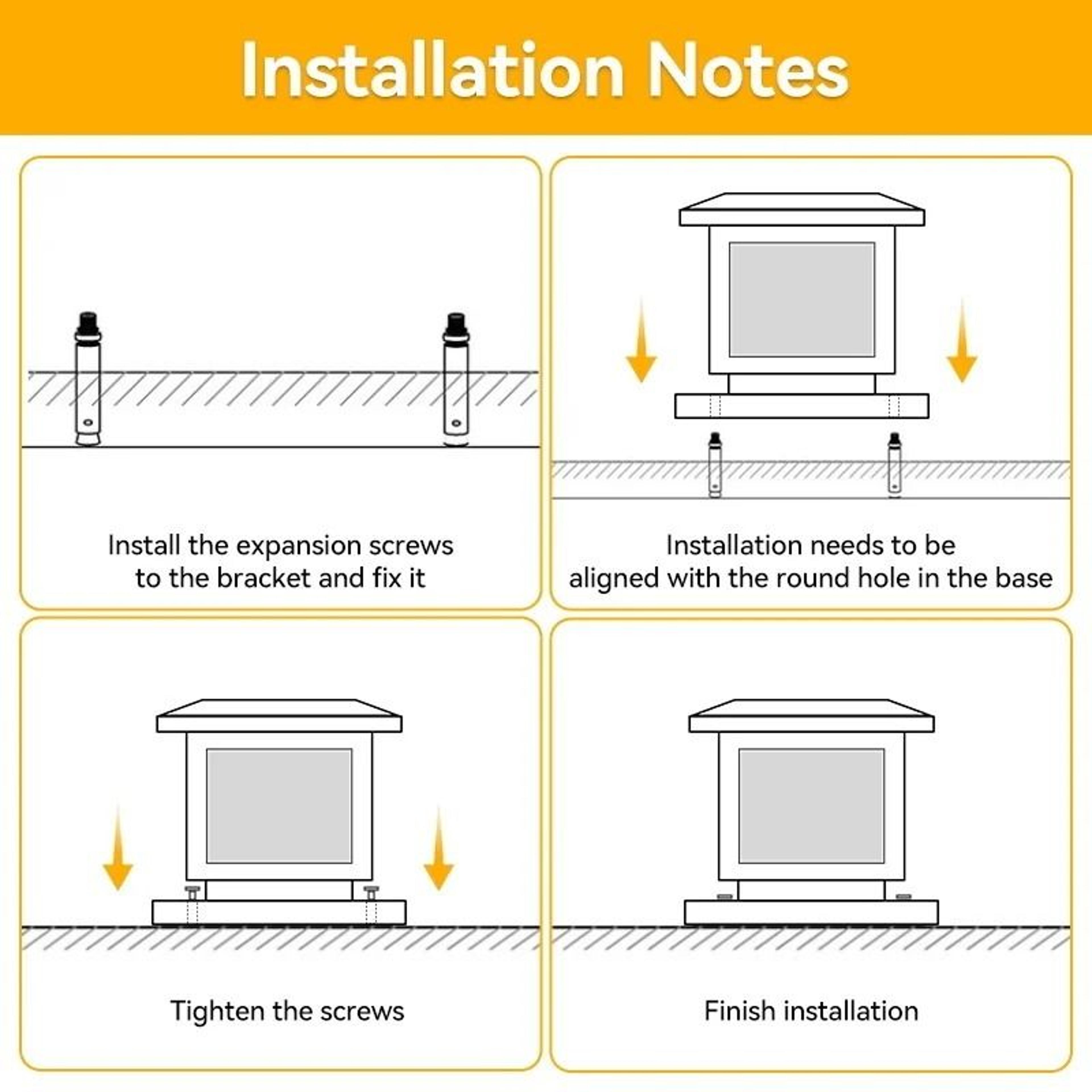 Outdoor LED Solar Pillar Light IP65 Waterproof Remote Control Solar Lamp Garden Fence Pathway 5
