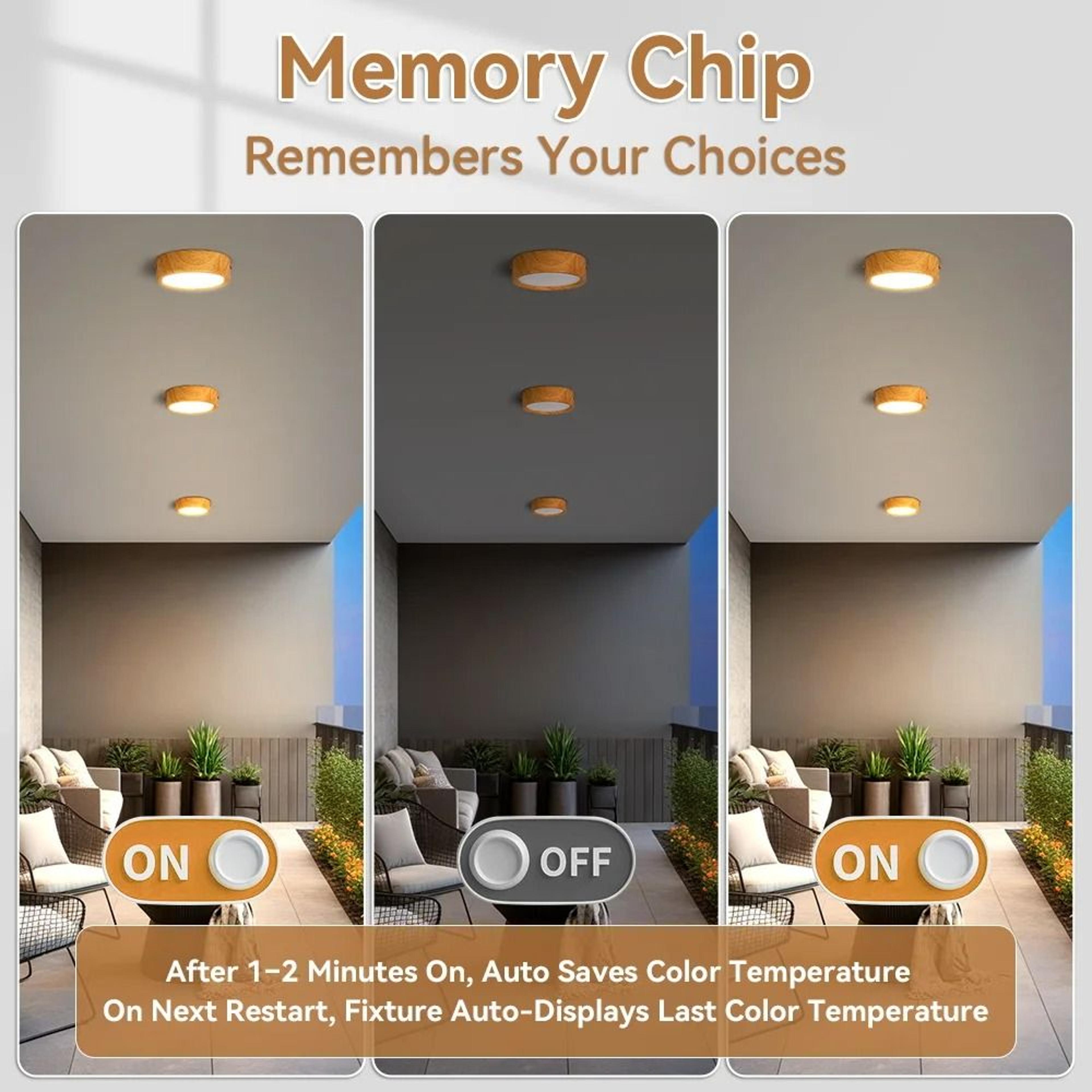 Wood Grain Gold LED Downlight 3 Colors Ceiling Light Spot Lamp Ultra Thin Panel Living Room 3
