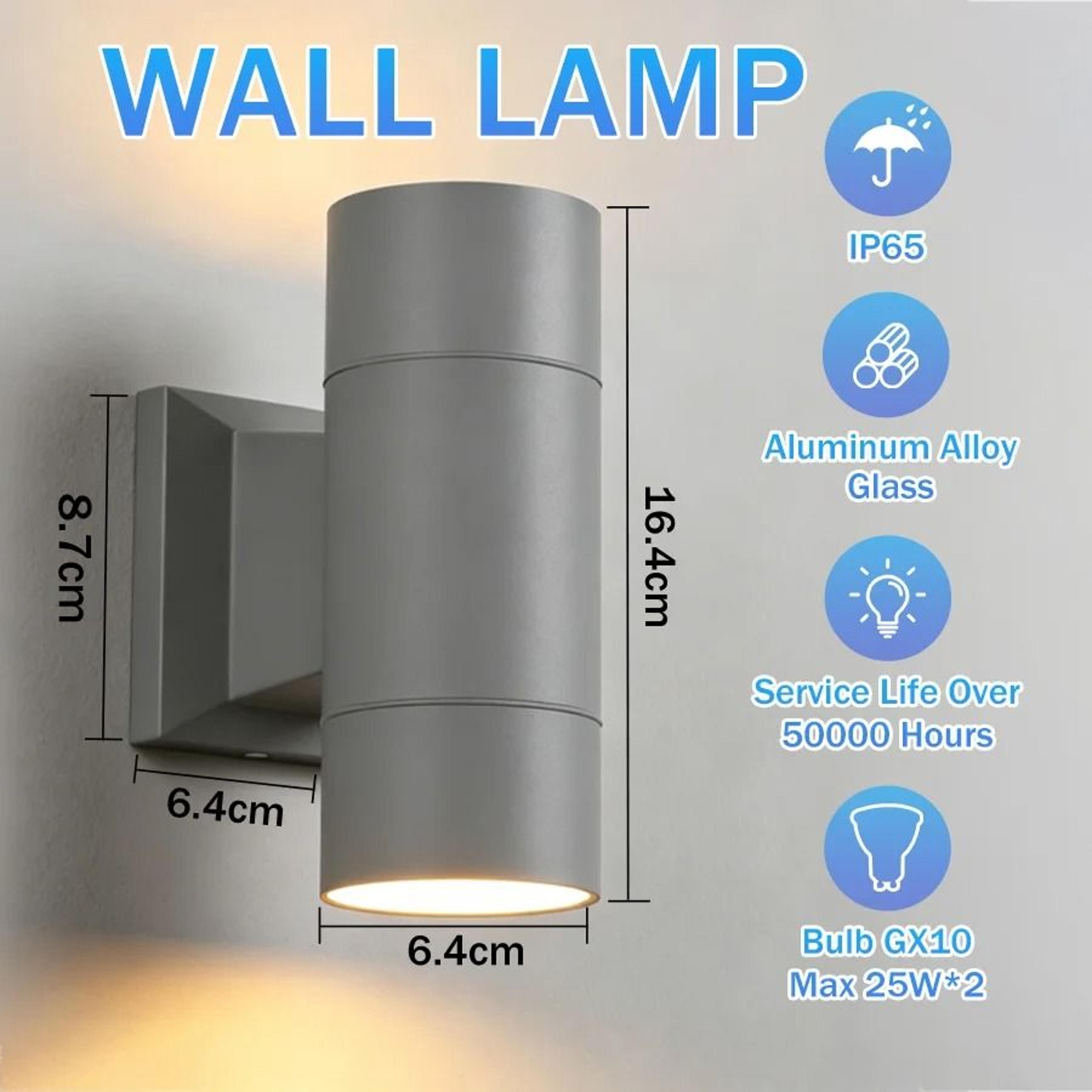 LED Outdoor Wall Light Aluminum IP65 Waterproof Sconce Lamp Porch Front Door Garden 8