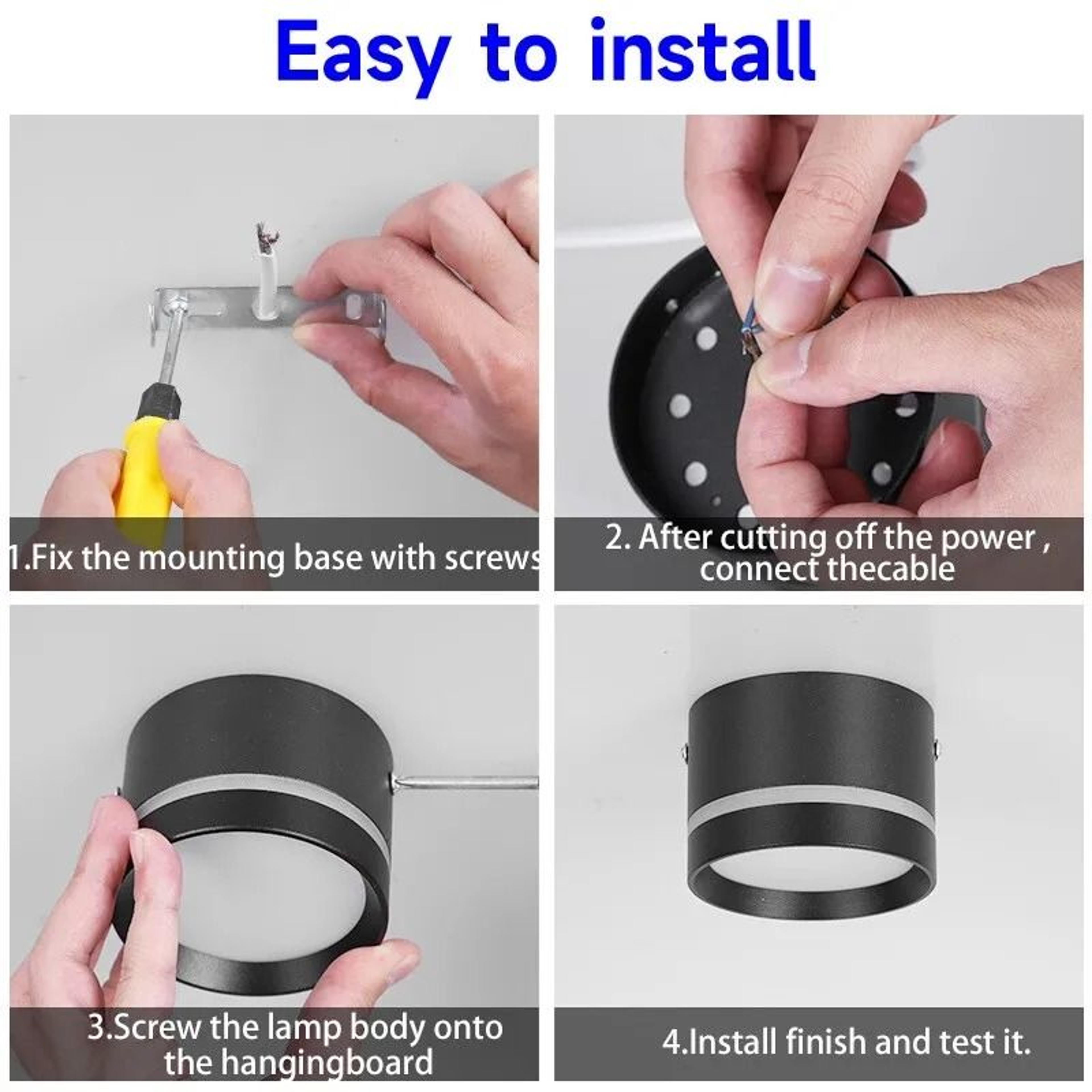 LED Downlight 220V Foldable Spot Light COB Surface Mounted Ceiling Lamp Living Room Kitchen 5
