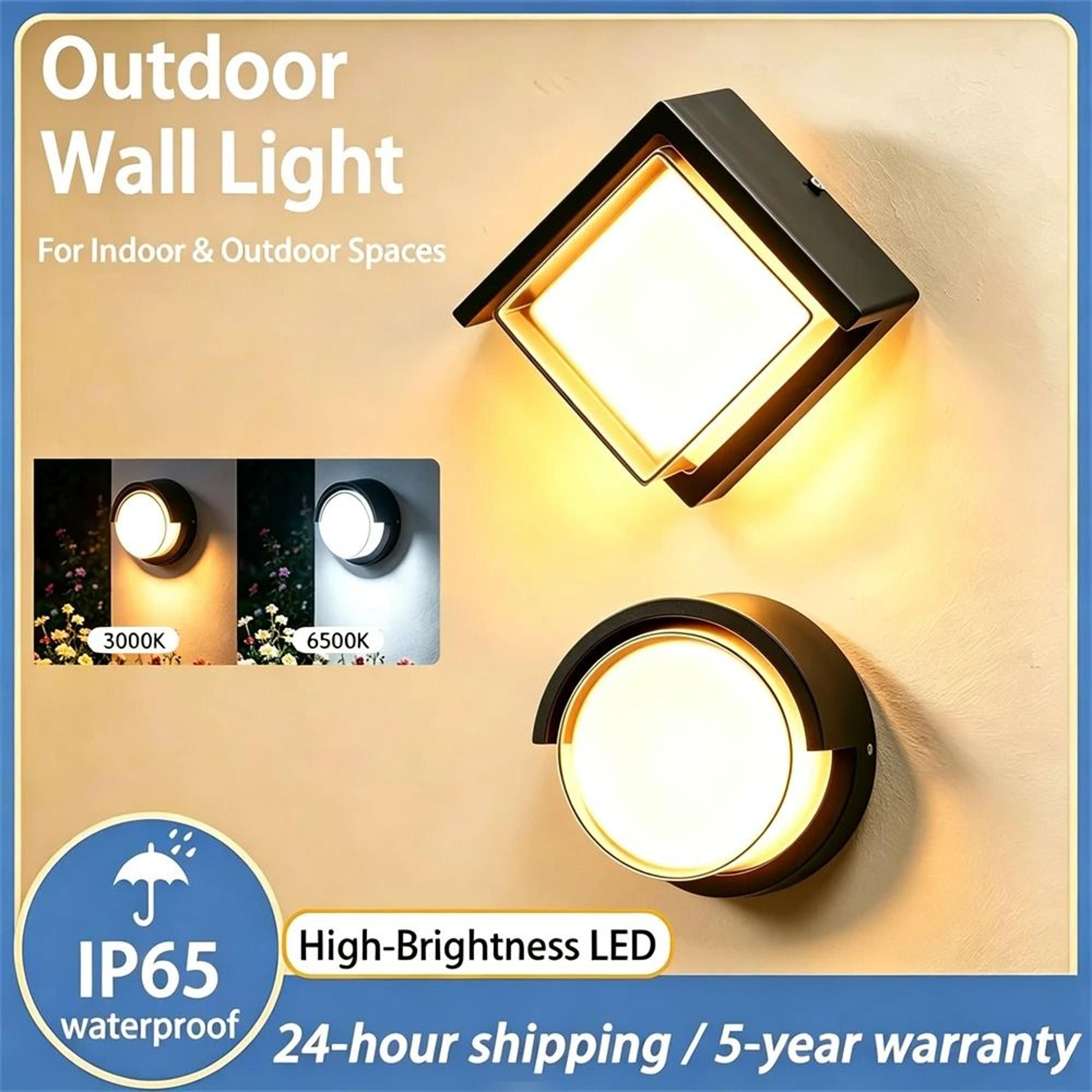 led wall light ip65 waterproof 12w wall lamp decorative light garden gate living room