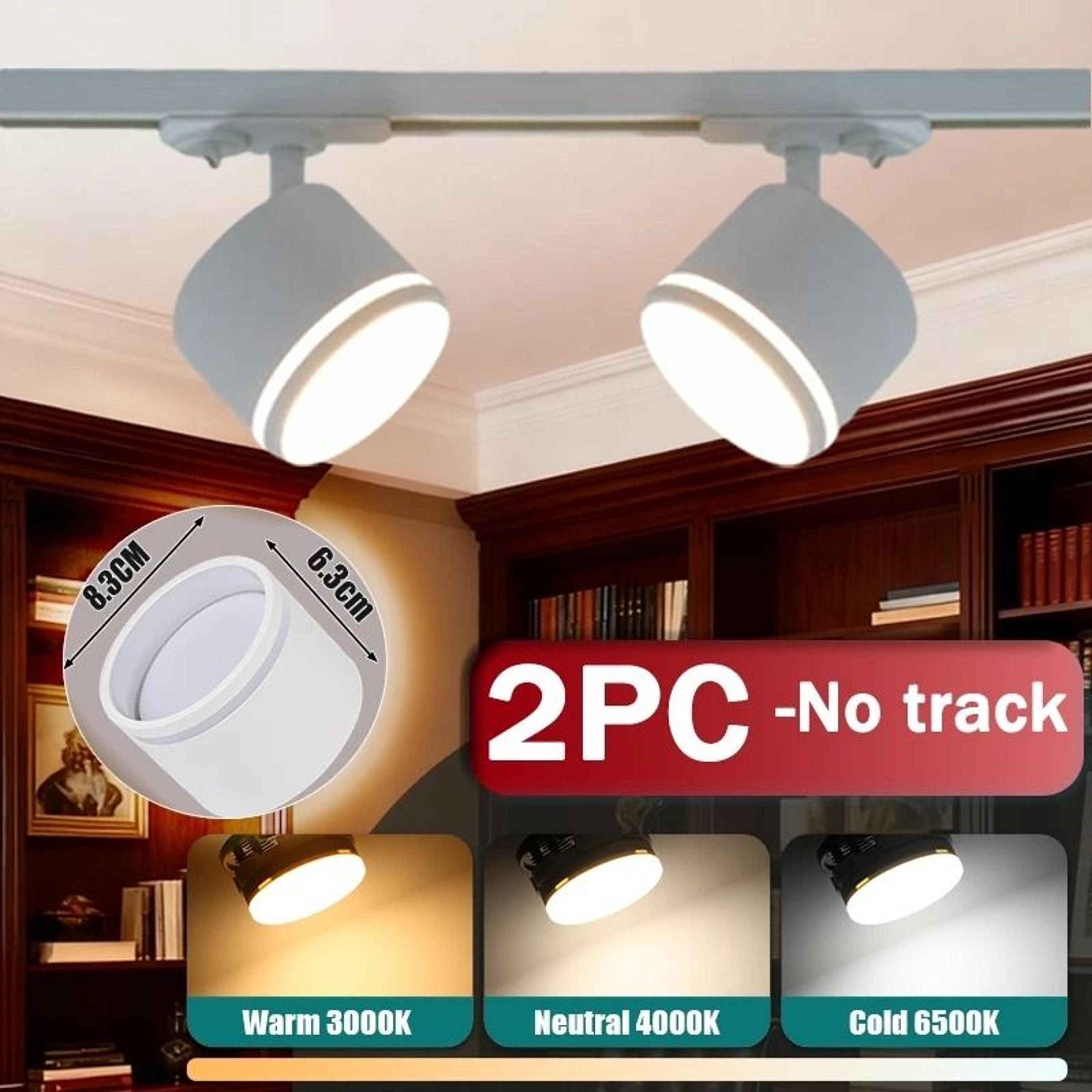 LED Track Light 3 Colors Rail Spot Light 110220V Ceiling Lamp Living Room Home Decor 6