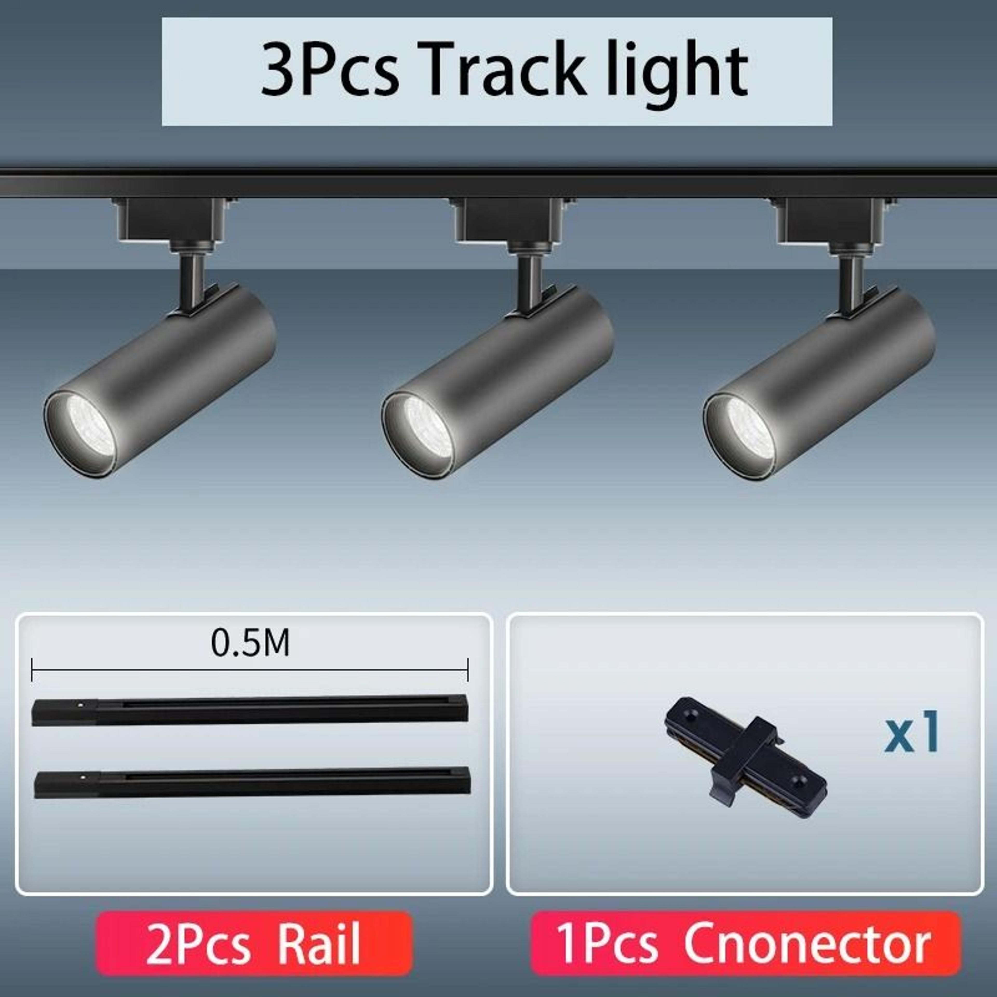 LED Track Light Set Spotlight Track Lamp 220V Shop Lighting Rail 30W Spot Lights 11