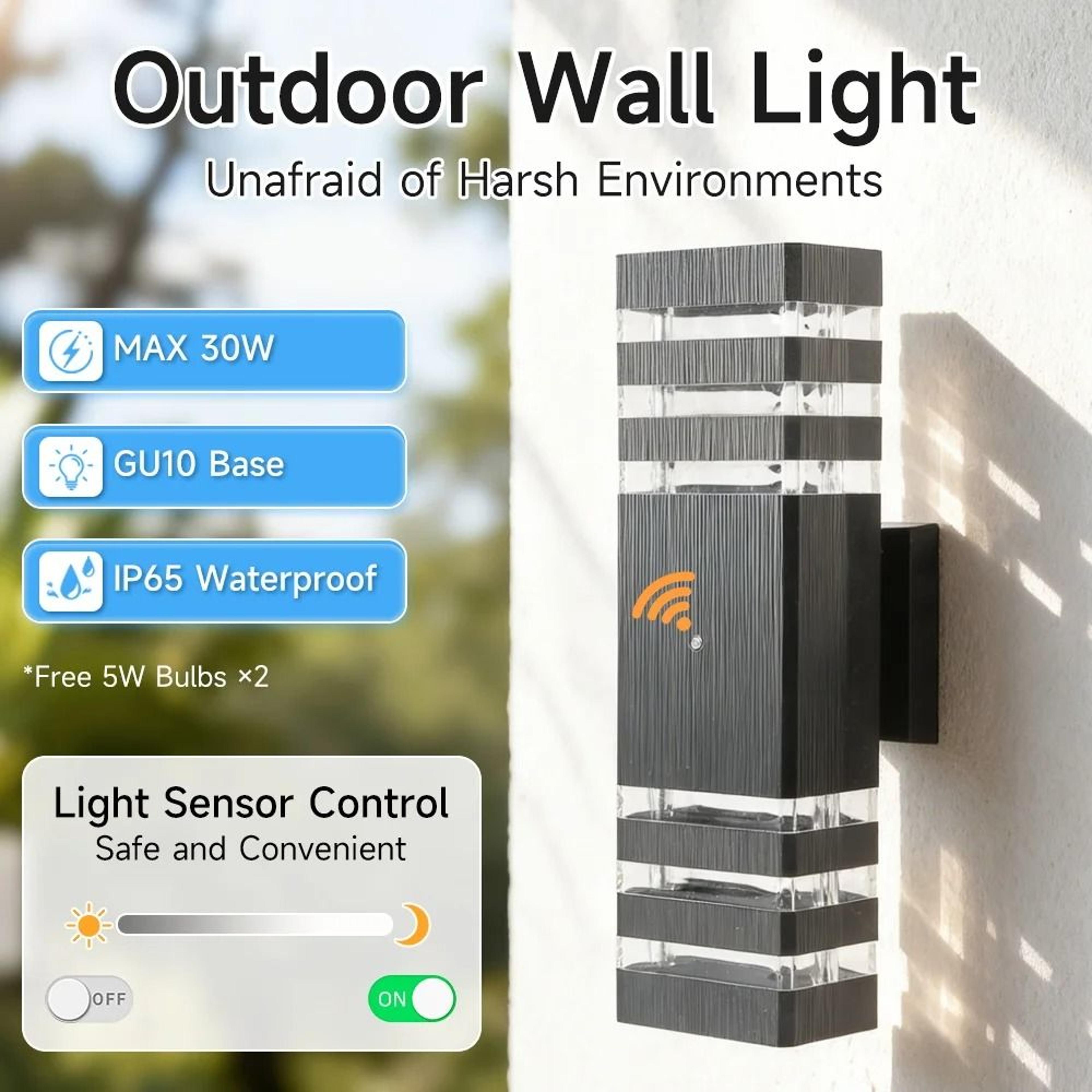 Smart Outdoor Wall Light Waterproof LED Motion Sensor Porch Lamp Exterior Sconce 1