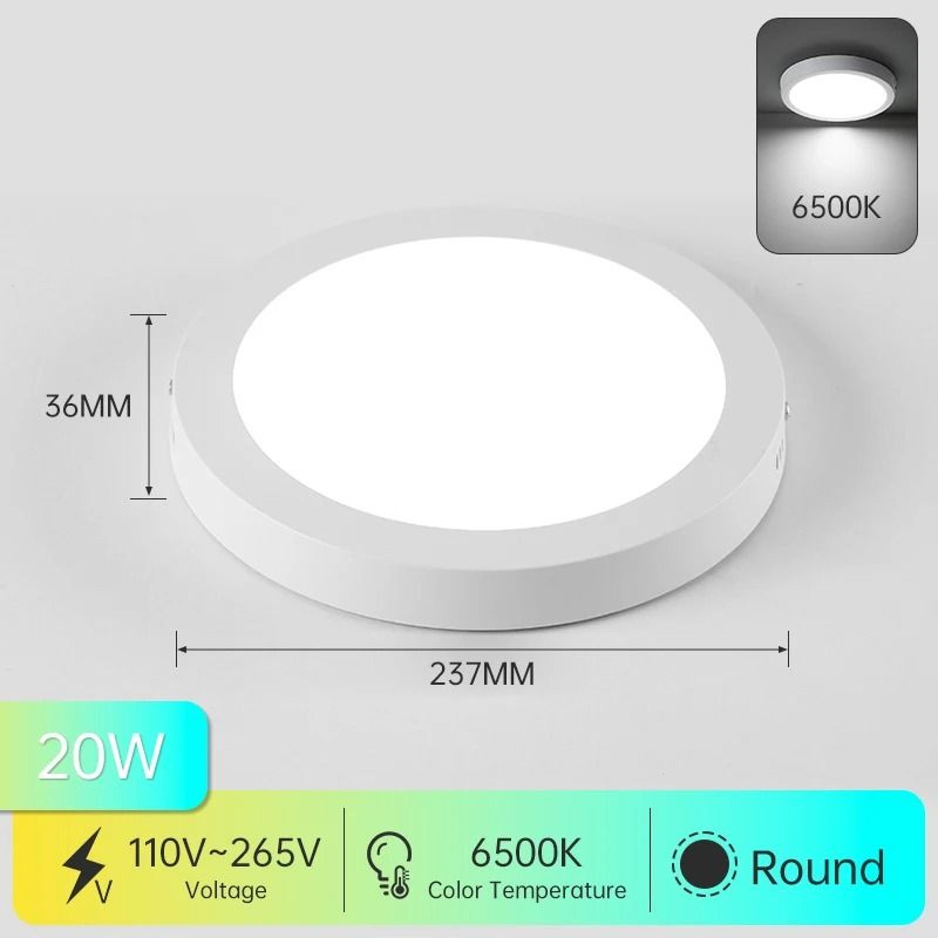 Modern LED Panel Ceiling Light AC 110265V Flush Mount Lamp Living Room Bedroom Kitchen 10