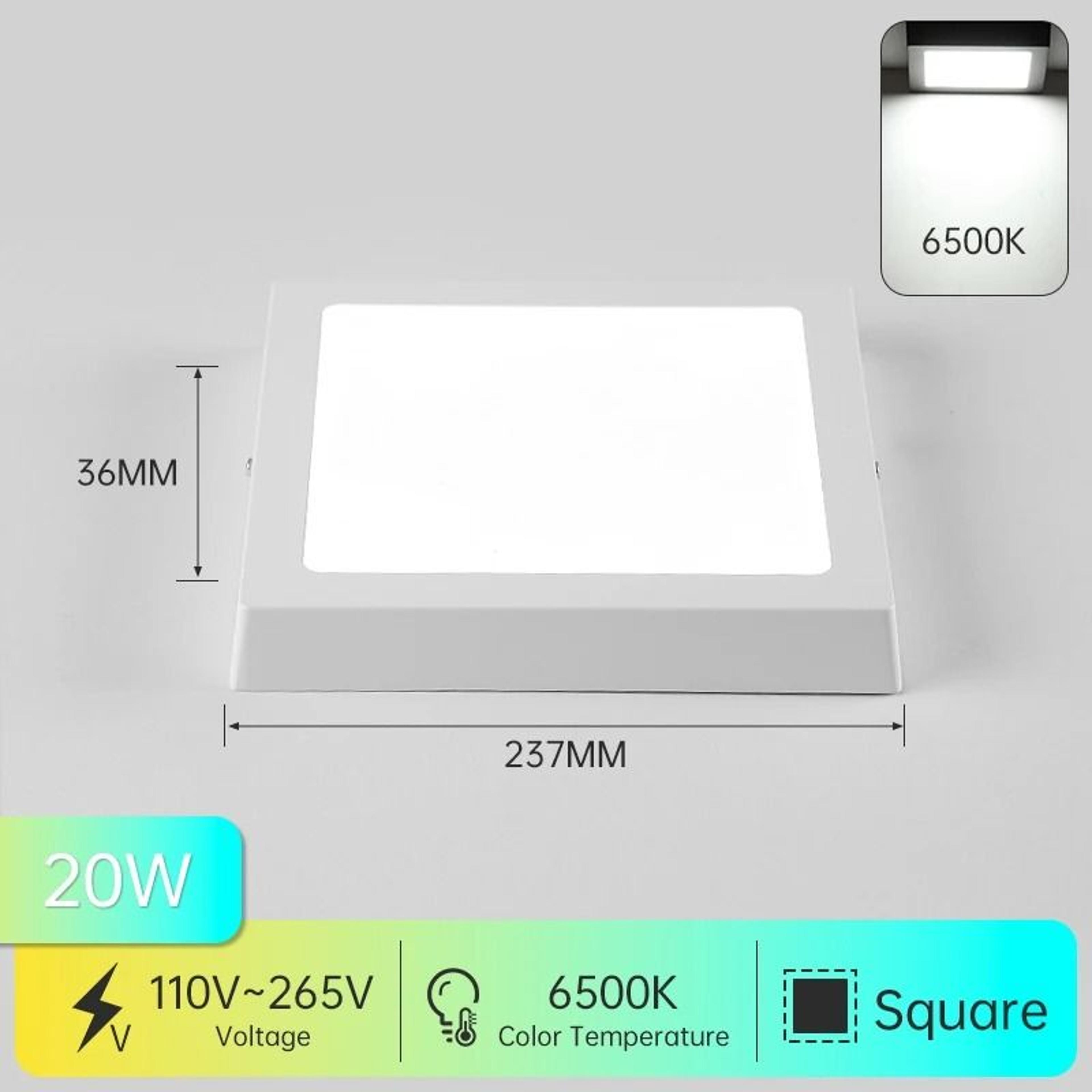 Modern LED Panel Ceiling Light AC 110265V Flush Mount Lamp Living Room Bedroom Kitchen 7