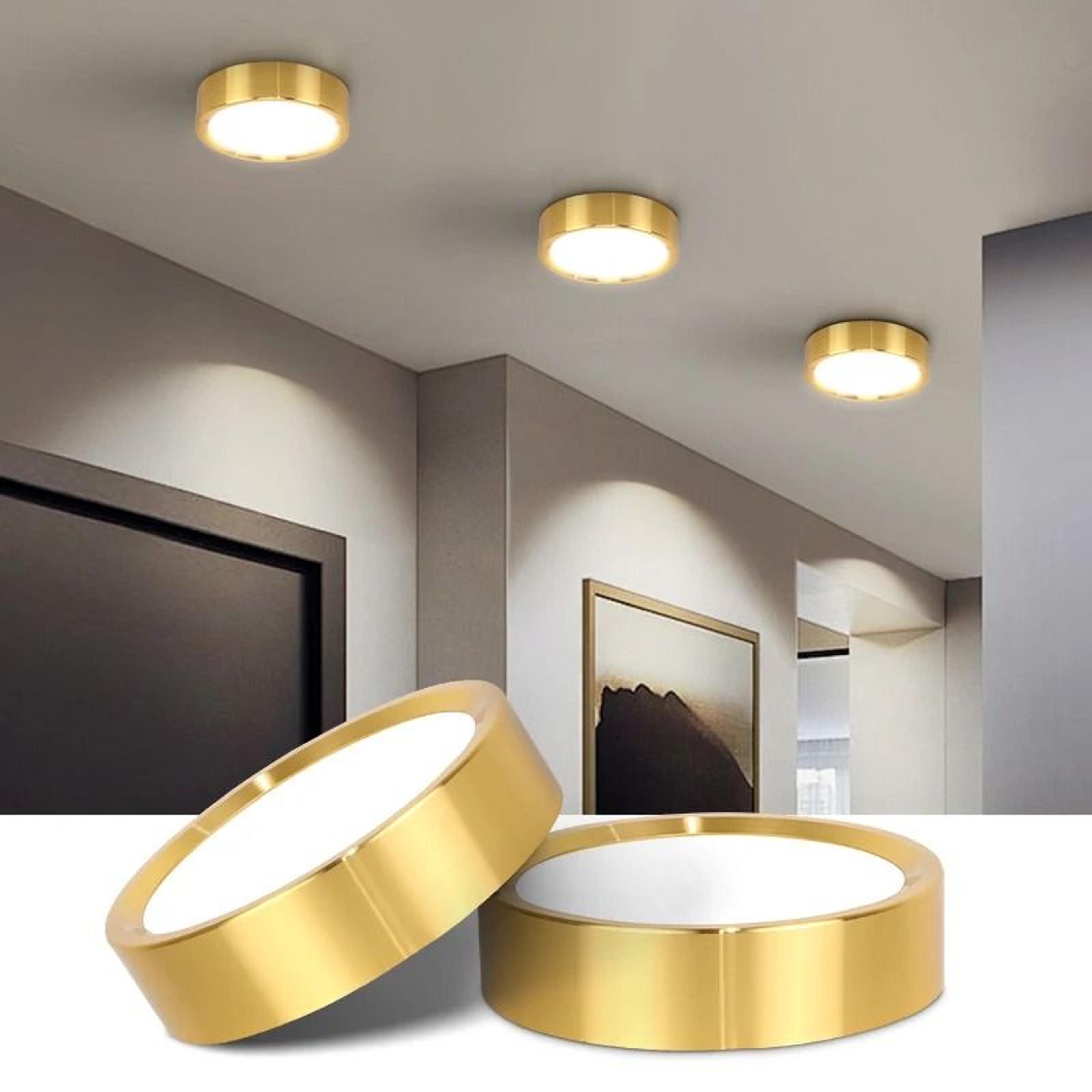 modern led ceiling spotlight 15w 25w tricolor surface mount downlight kitchen entrance lamp