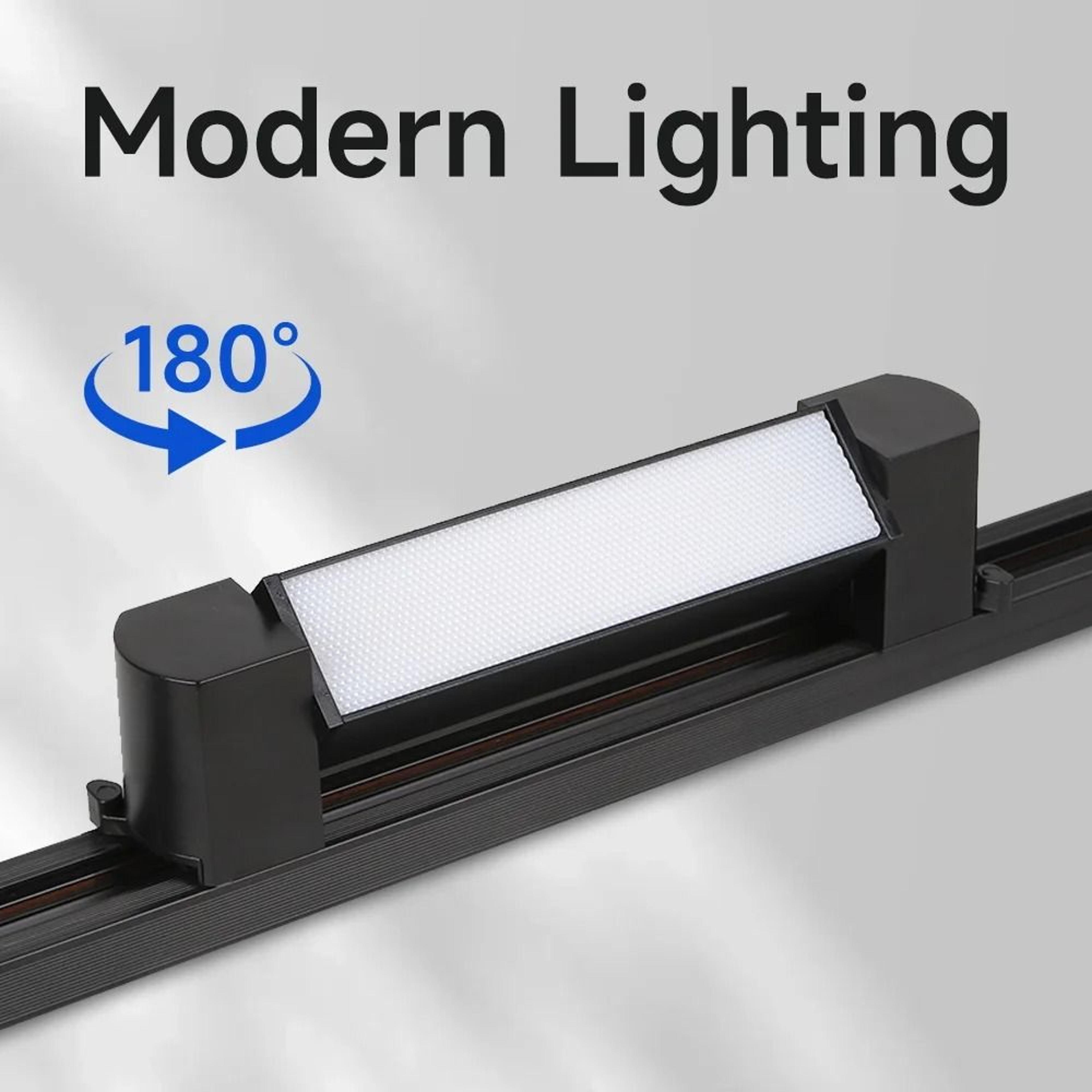 Modern LED Track Linear Floodlight Tricolor Rail Ceiling Lamp Home Decor Clothing Store 2