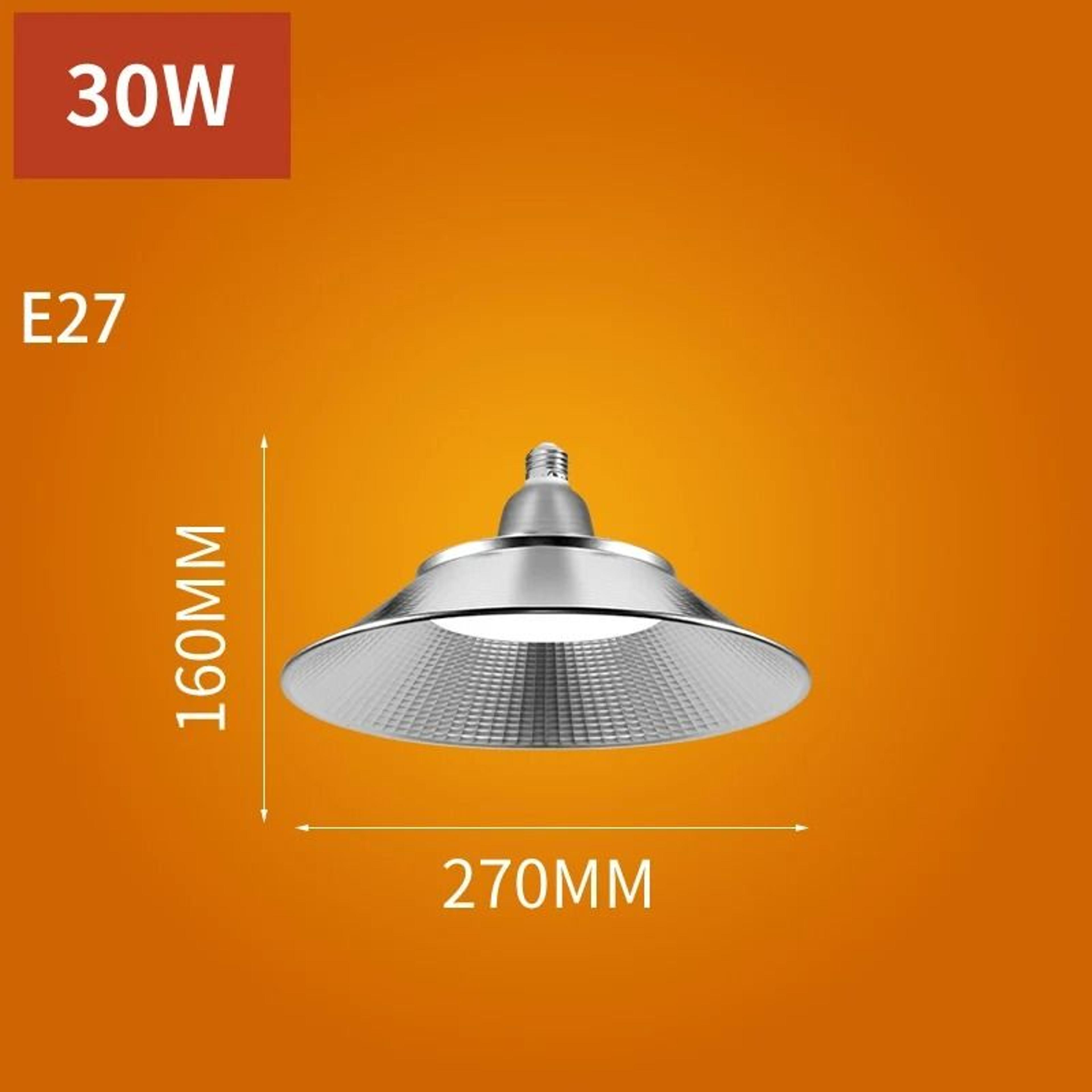 High Power LED Bay Light 30W 50W Industrial Ceiling Lamp Waterproof Workshop Garage Fixture 7