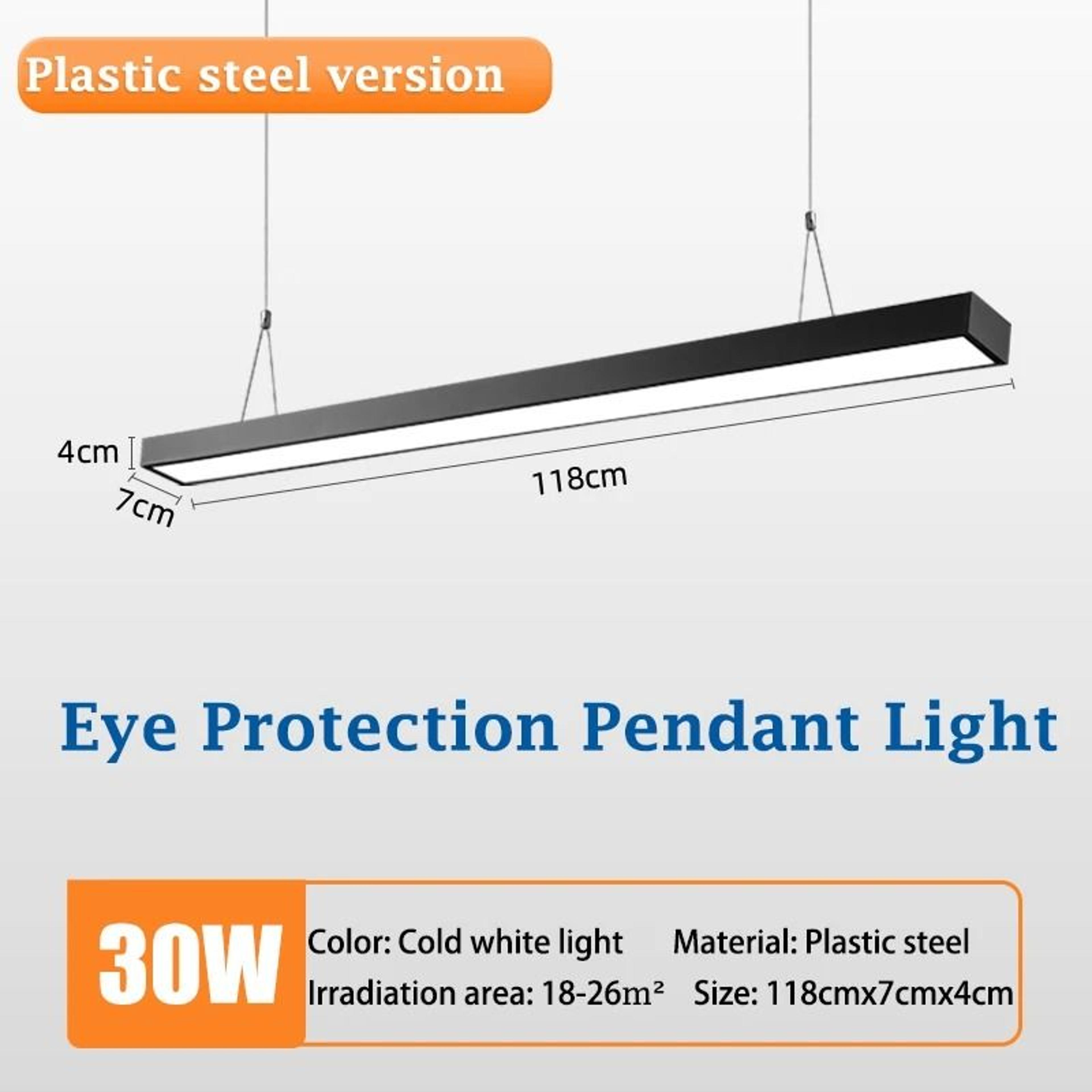 Linear LED Pendant Bar Chandelier 472 Inch 185 To 265V Hanging Ceiling Light Dining Room Office 8