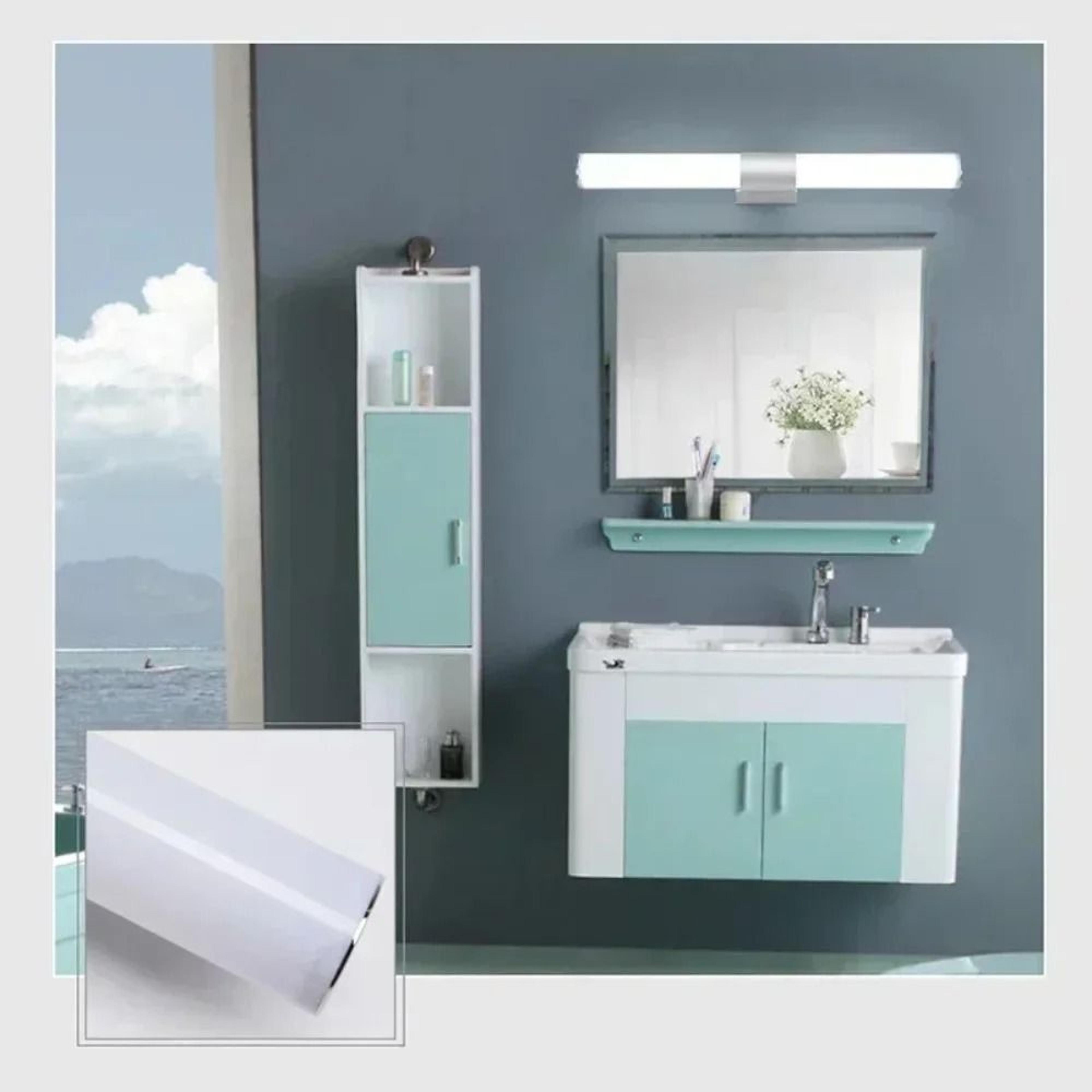 Minimalist Vanity LED Mirror Light Bar Over Cabinet Wall Lamp 12W 16W 22W Bathroom Dressing Fixture 5