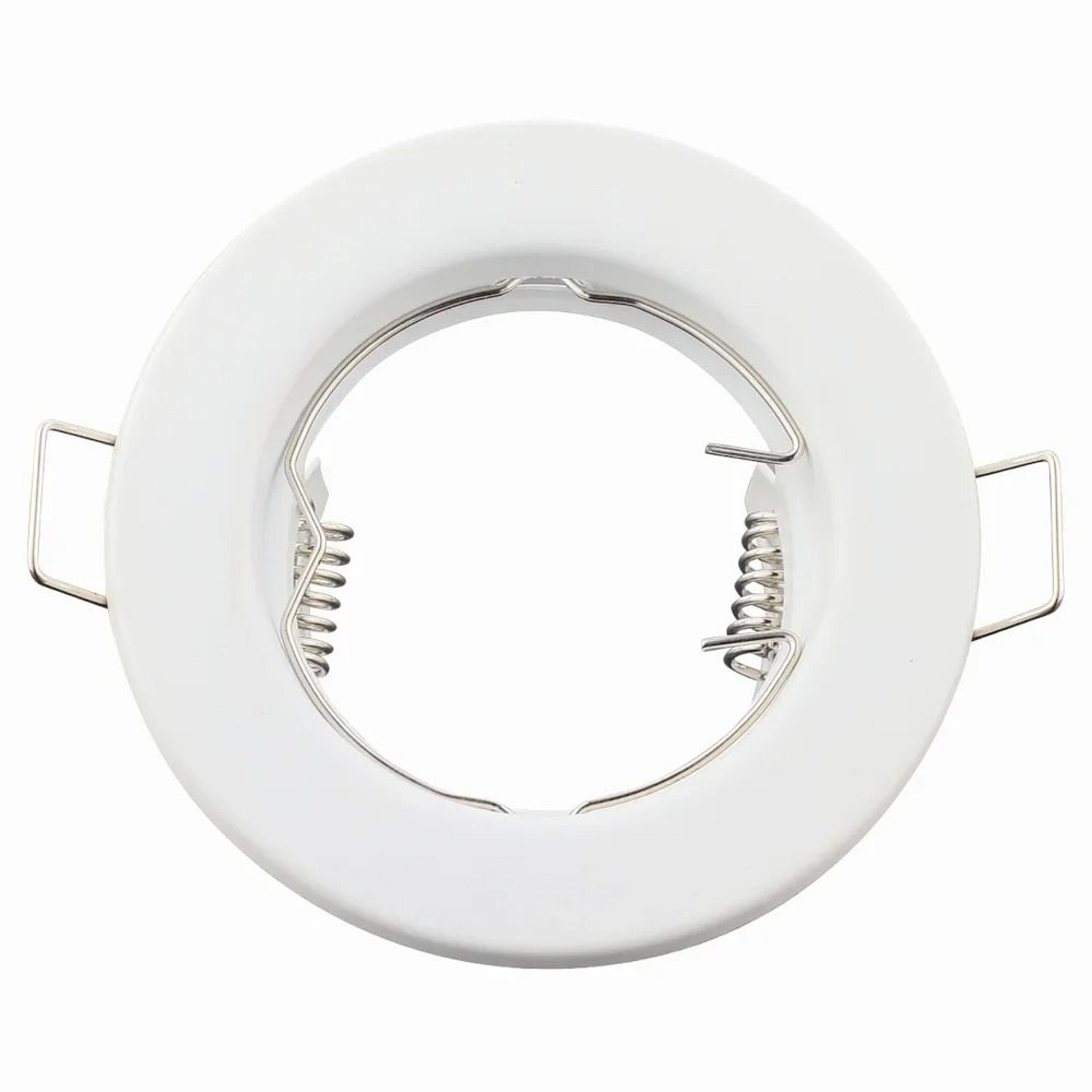 6 Pack Recessed Rotating LED Ceiling Spotlight Fixture Frame Round Gimbal Downlight Ring Set 3