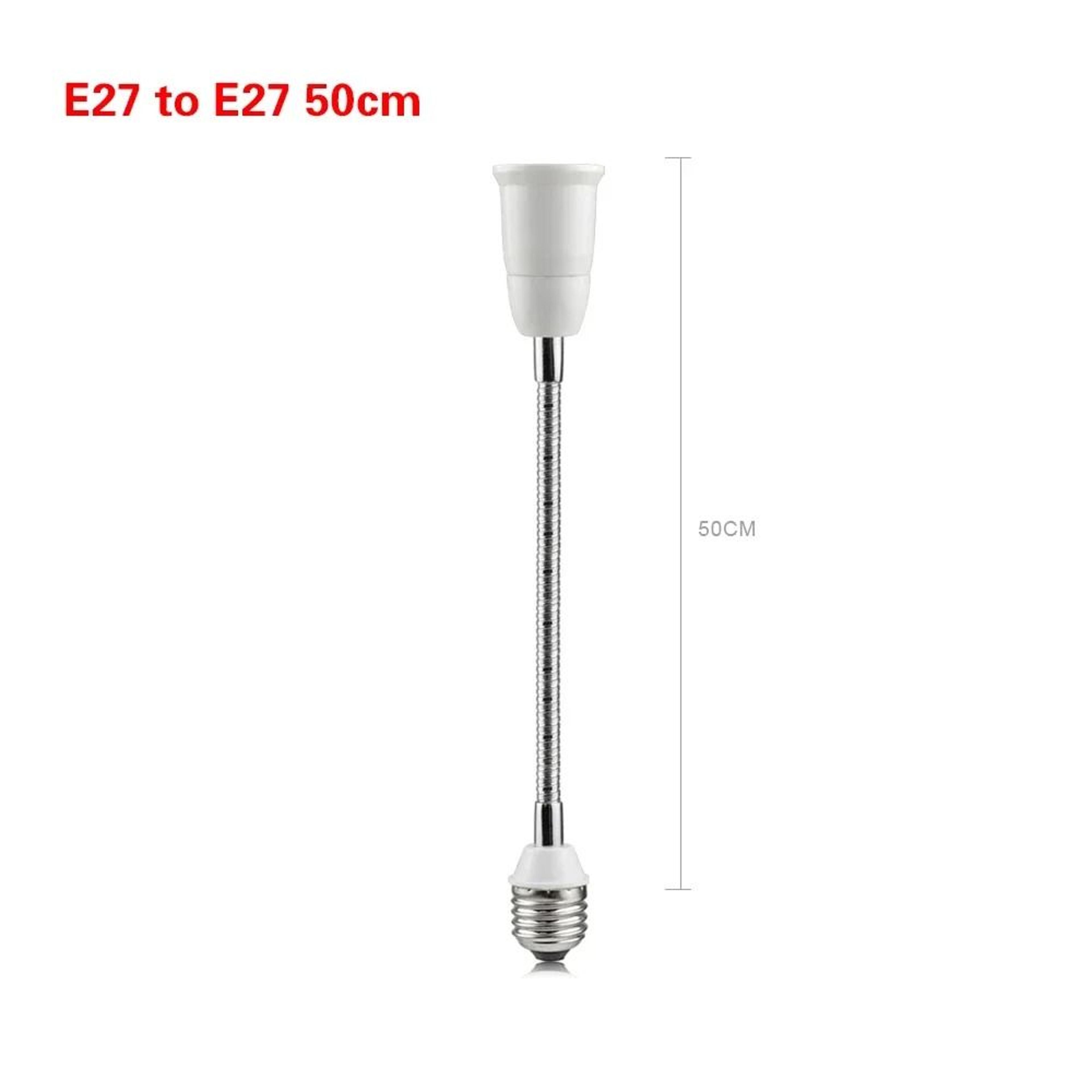 Flexible Extension Adapter Threaded Screw Bulb Socket Converter Adjustable Gooseneck Lamp Holder 9