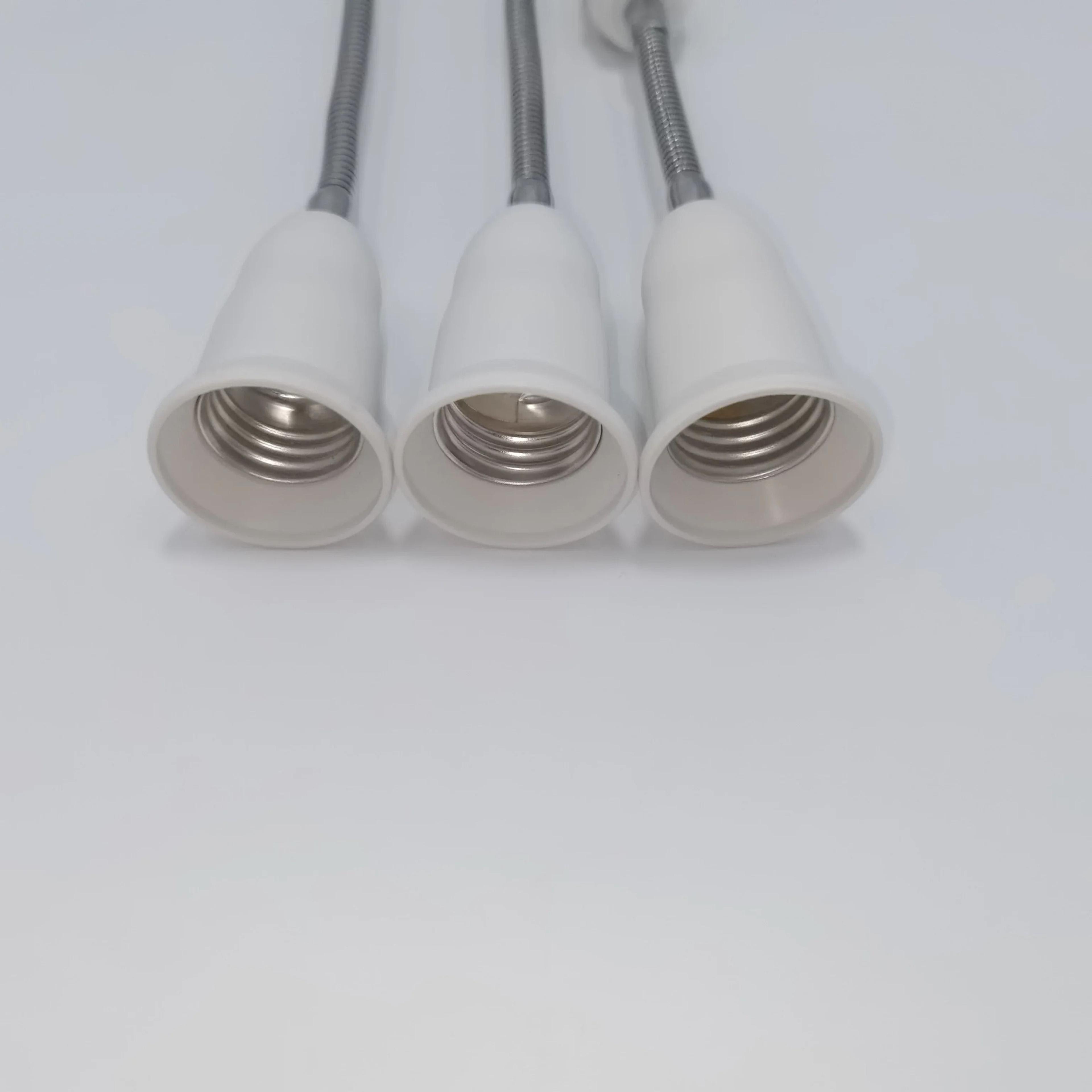Flexible Extension Adapter Threaded Screw Bulb Socket Converter Adjustable Gooseneck Lamp Holder 5