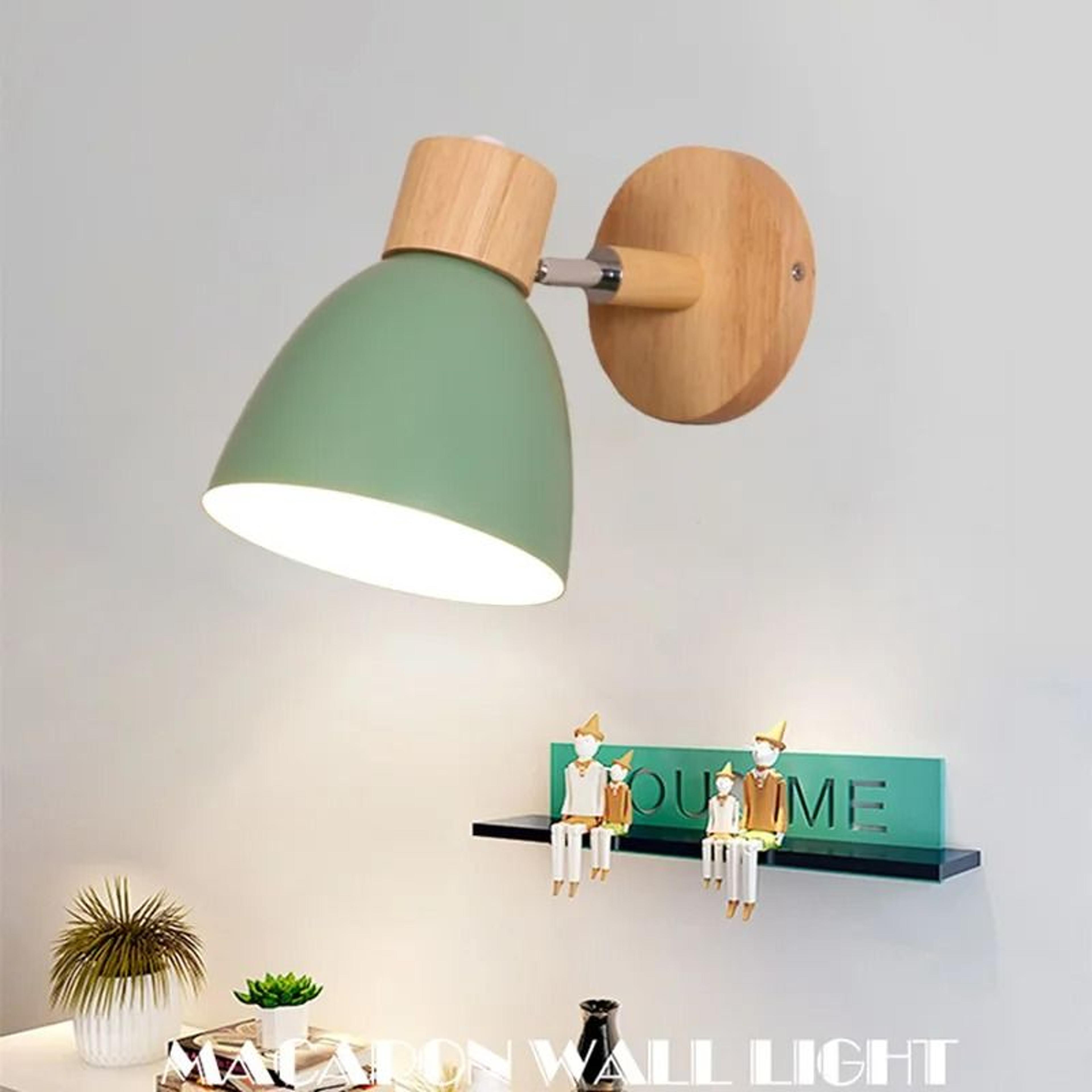 Minimalist Macaron Nordic Wall Sconce Adjustable Swivel Head Bedside Reading Light Fixture 8
