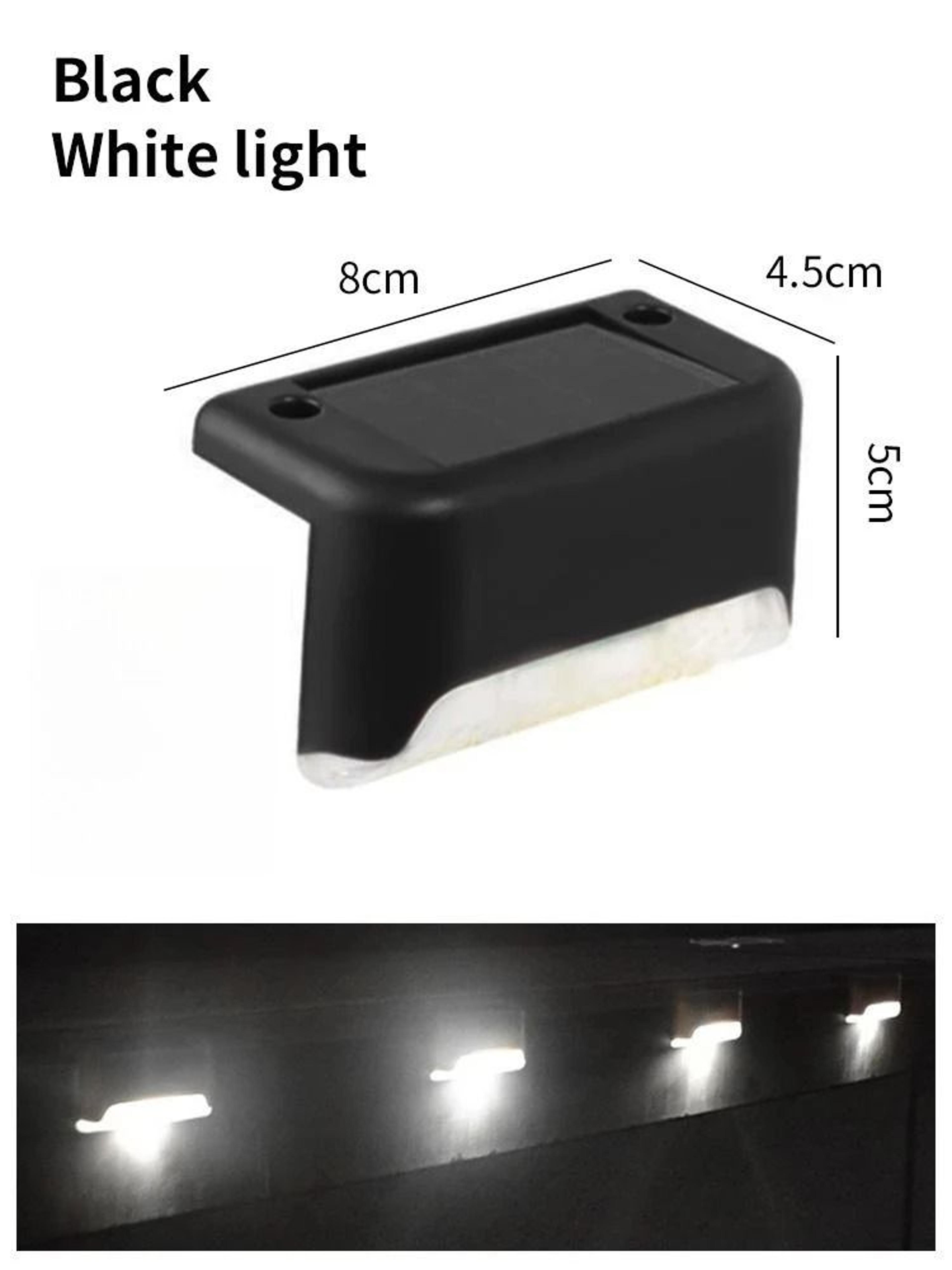 Solar Deck Lights Outdoor Waterproof LED Step Lights For Stairs Railing Fence Yard Patio Pathway 6