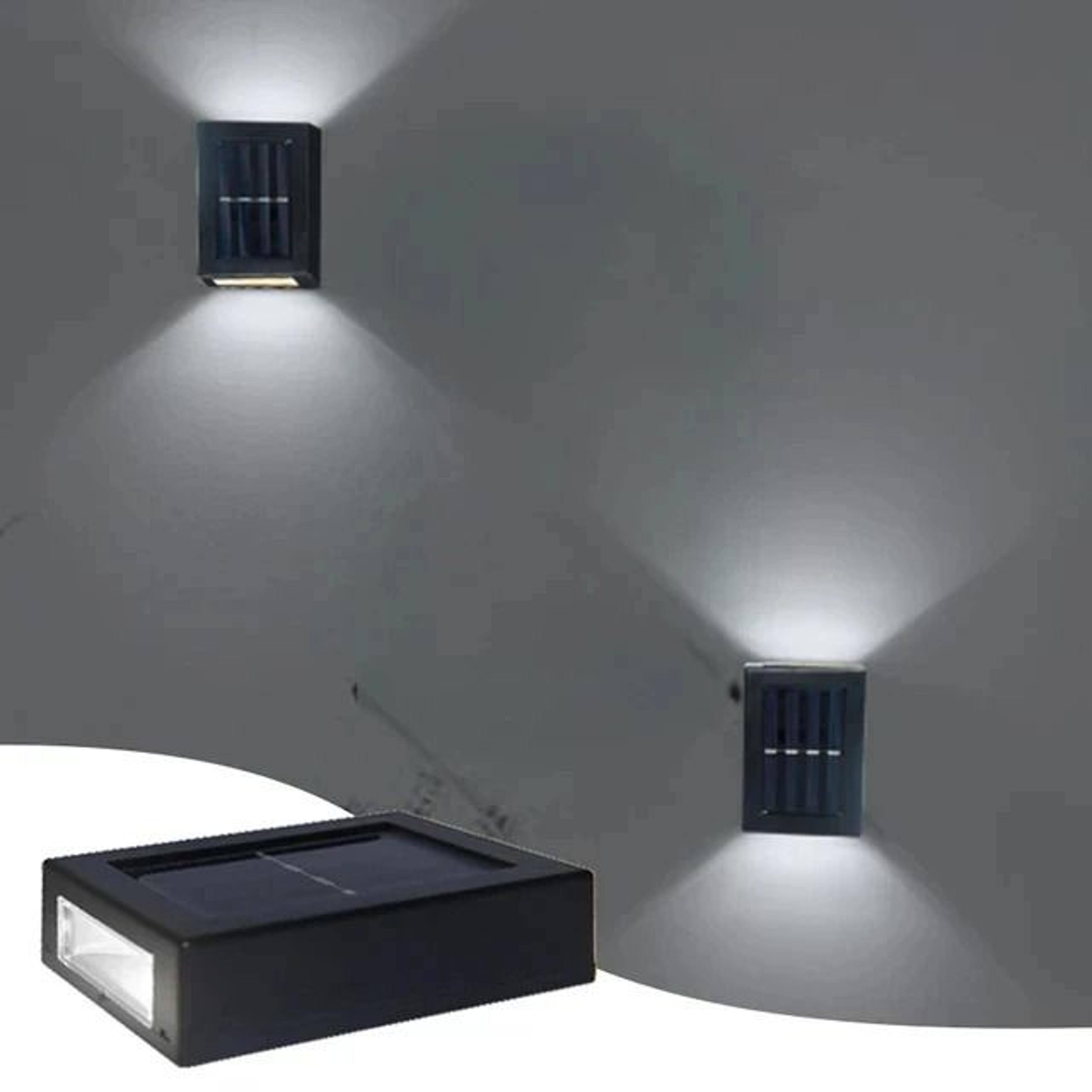 Solar Up And Down Outdoor Wall Light Dual Beam Waterproof Spot Lamp Balcony Garden Porch Street Dec 7