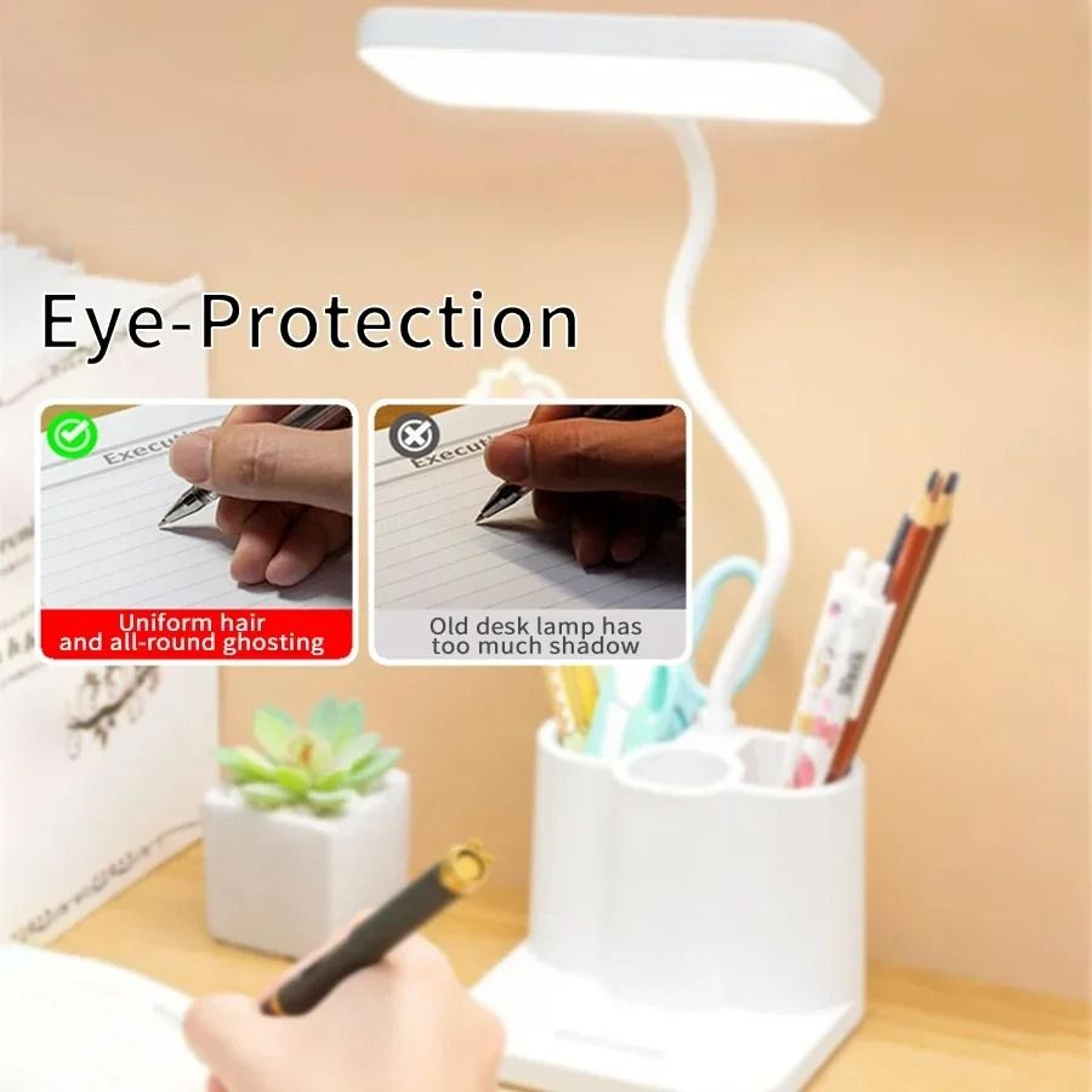 Rechargeable Eye Protection LED Desk Lamp Long Life Battery Stepless Dimming Touch Bedside Study Li 4