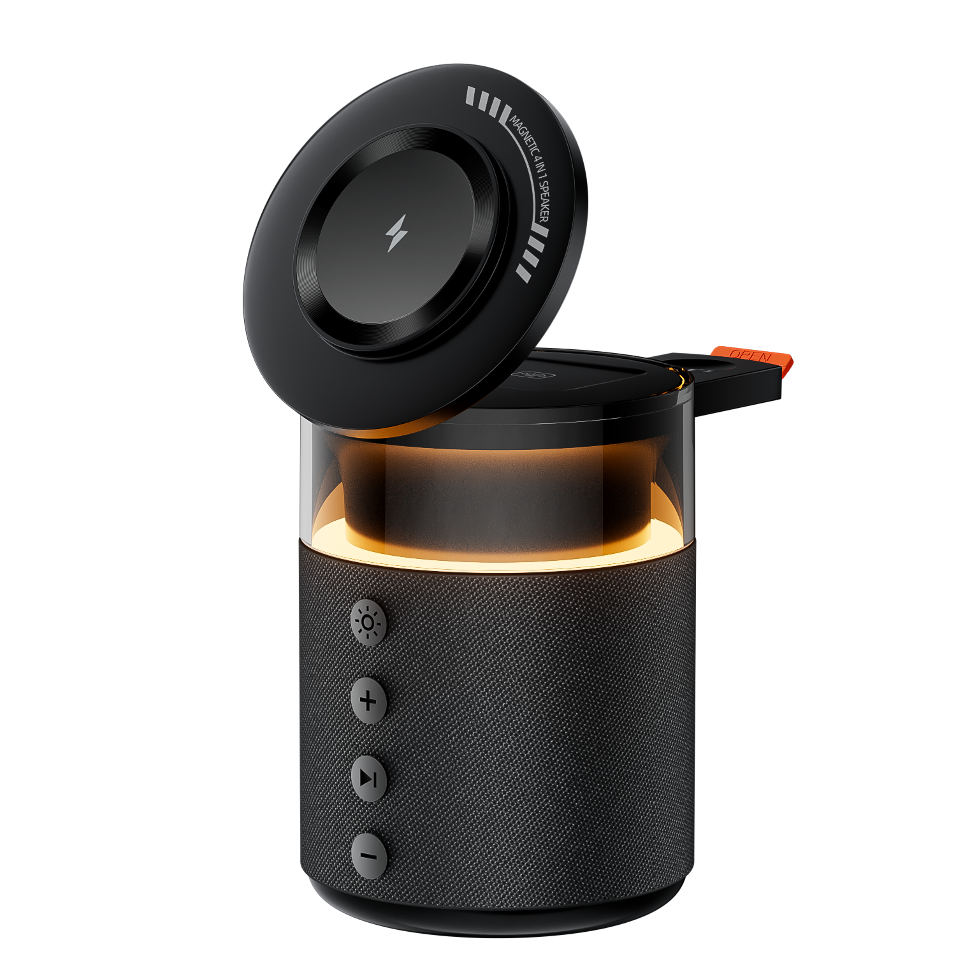 Magnetic Wireless Charging Station With Speaker Night Light For IPhone Watch AirPods 1