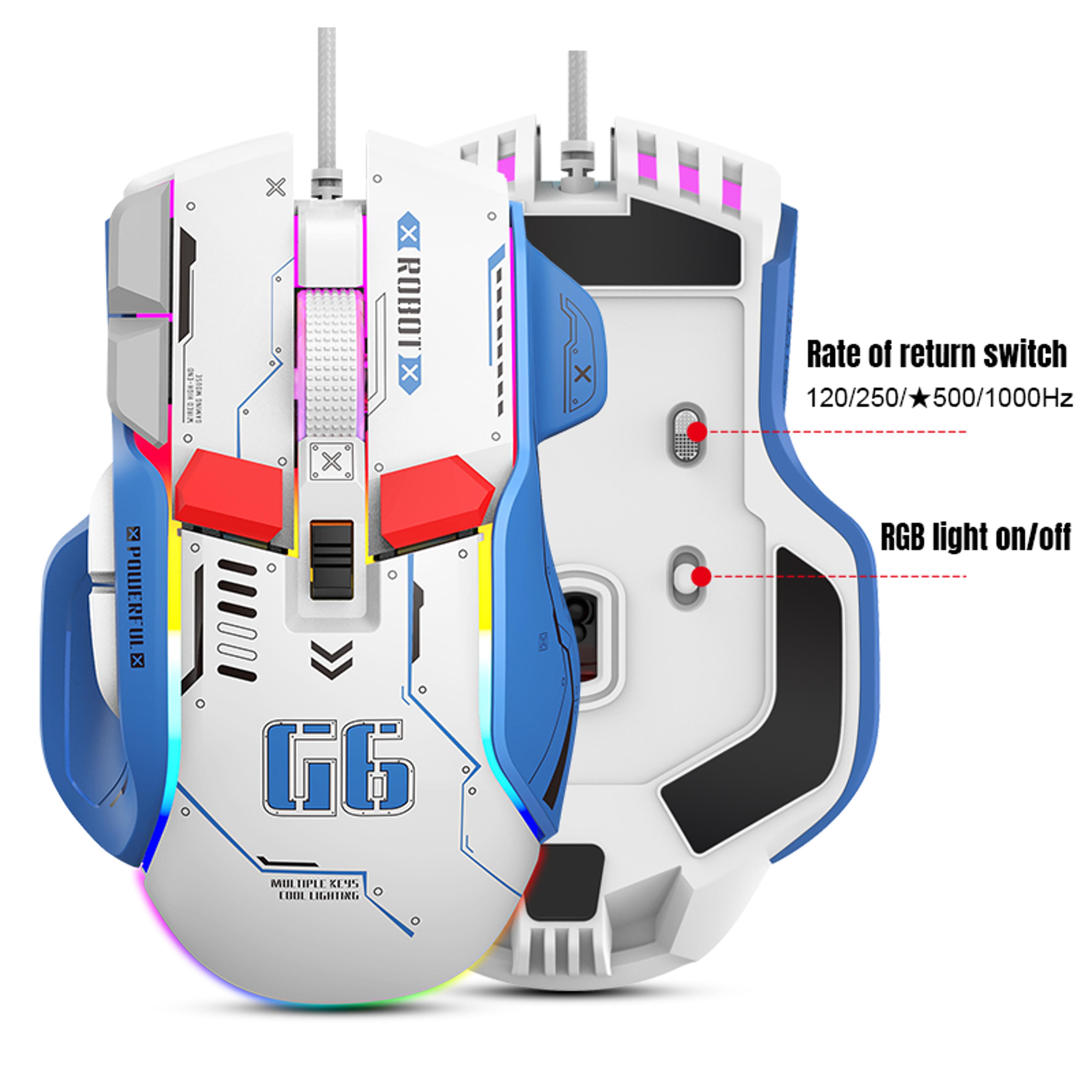 Wired Gaming Mouse With RGB And Programmable Buttons 5