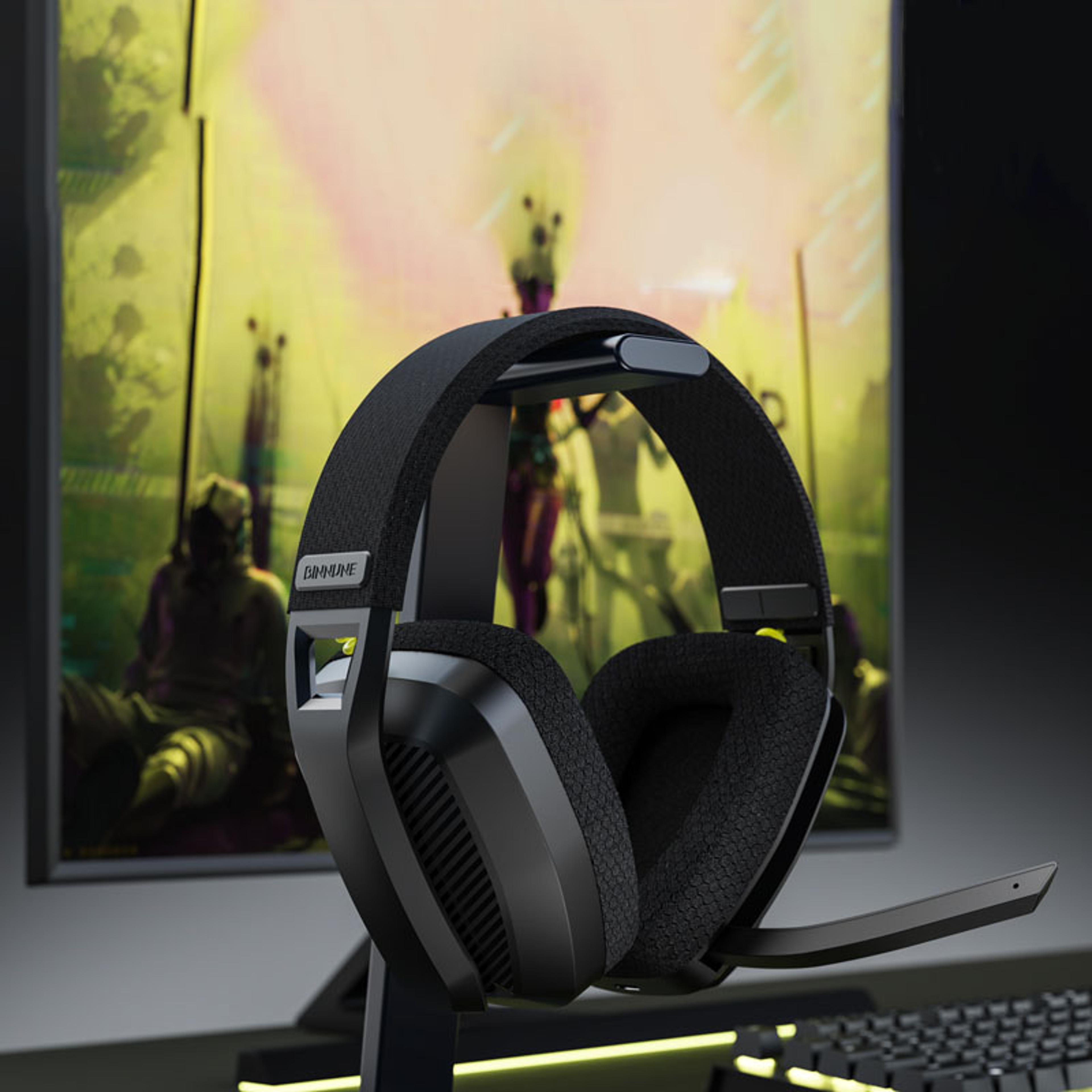 Wireless Gaming Headset With Mic For PC Mac And Bluetooth Devices 4