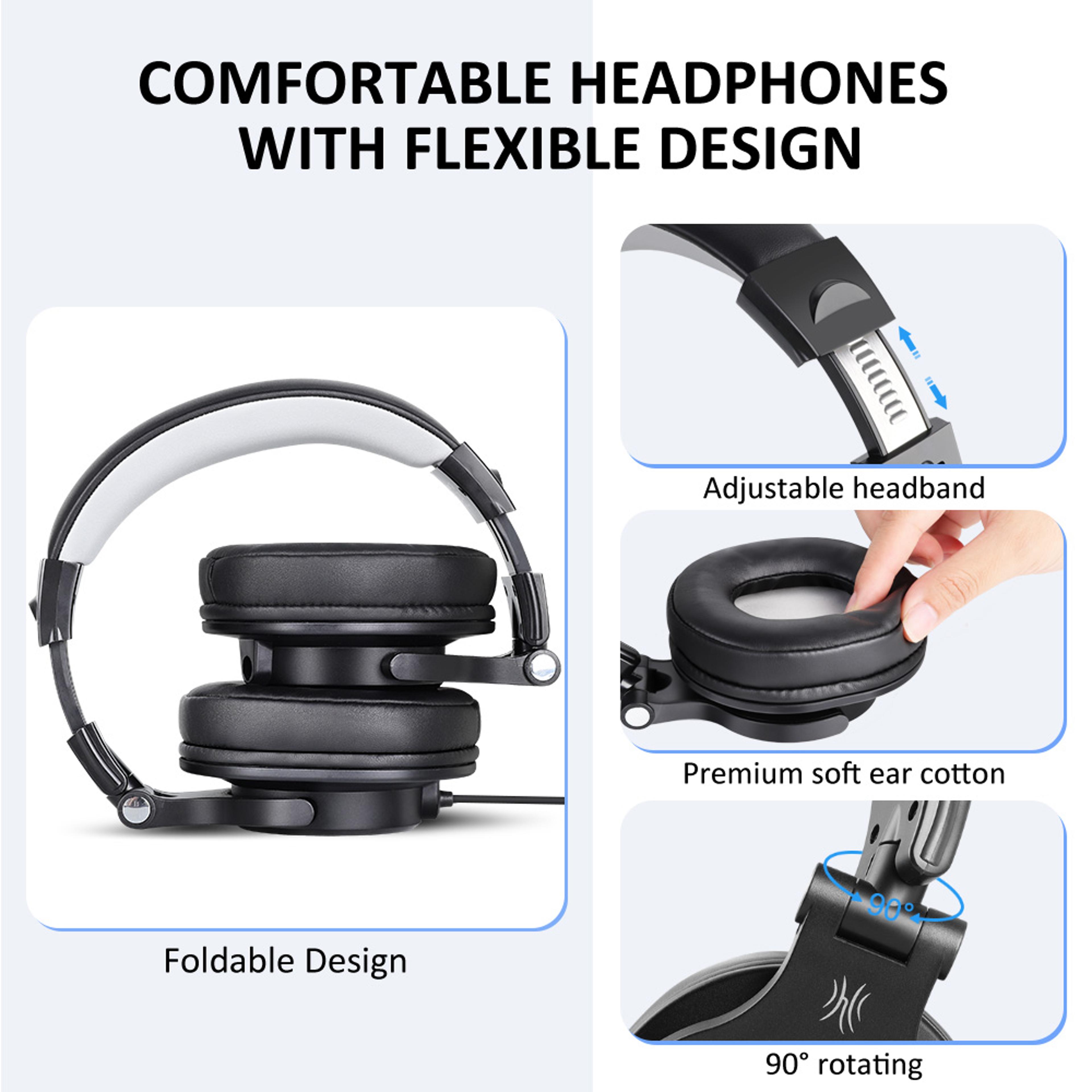 Wired Gaming Headset With Detachable Mic For PC Xbox 1