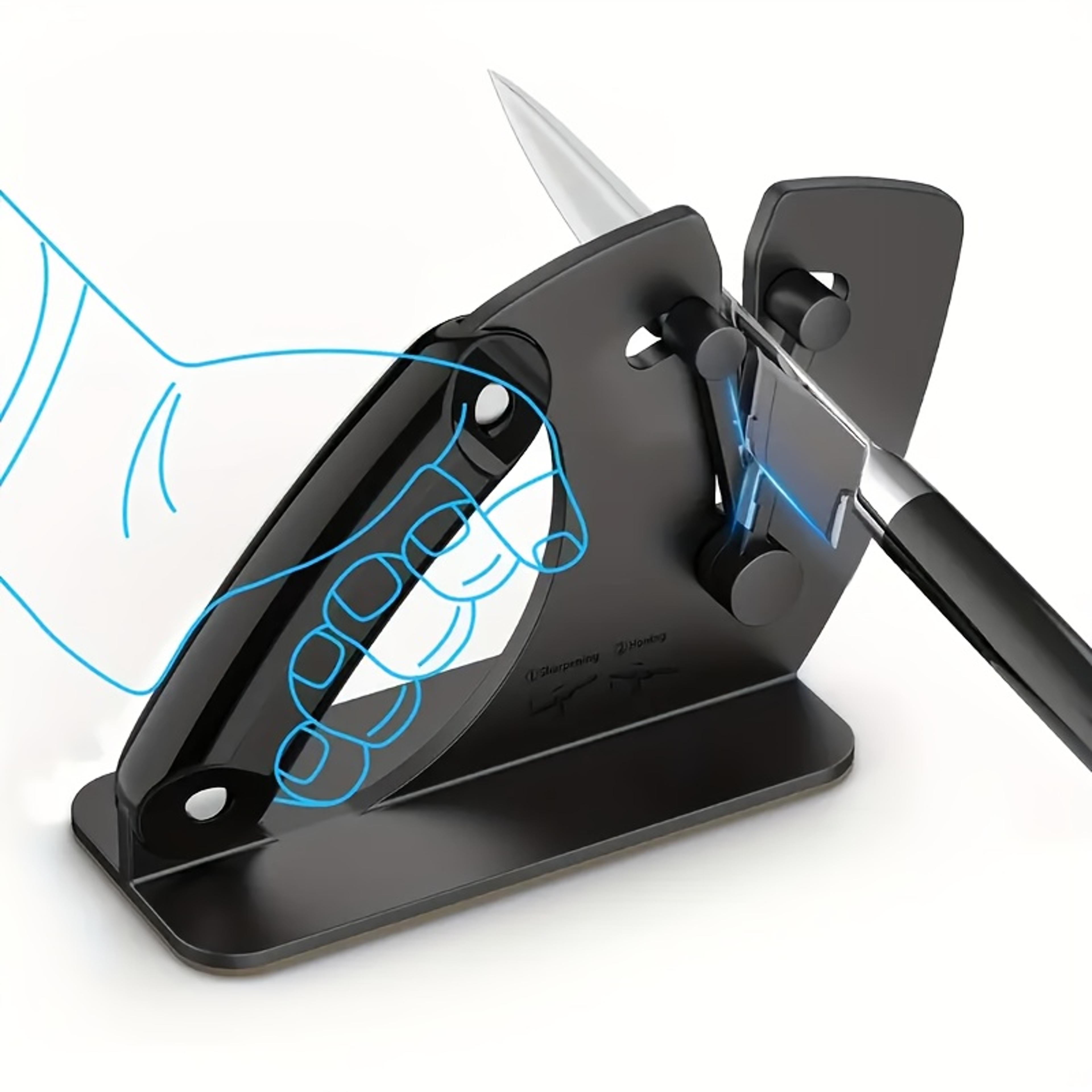 Professional Knife Sharpening System With Guided Sharpening Stone For Kitchen And Chef Knives 0