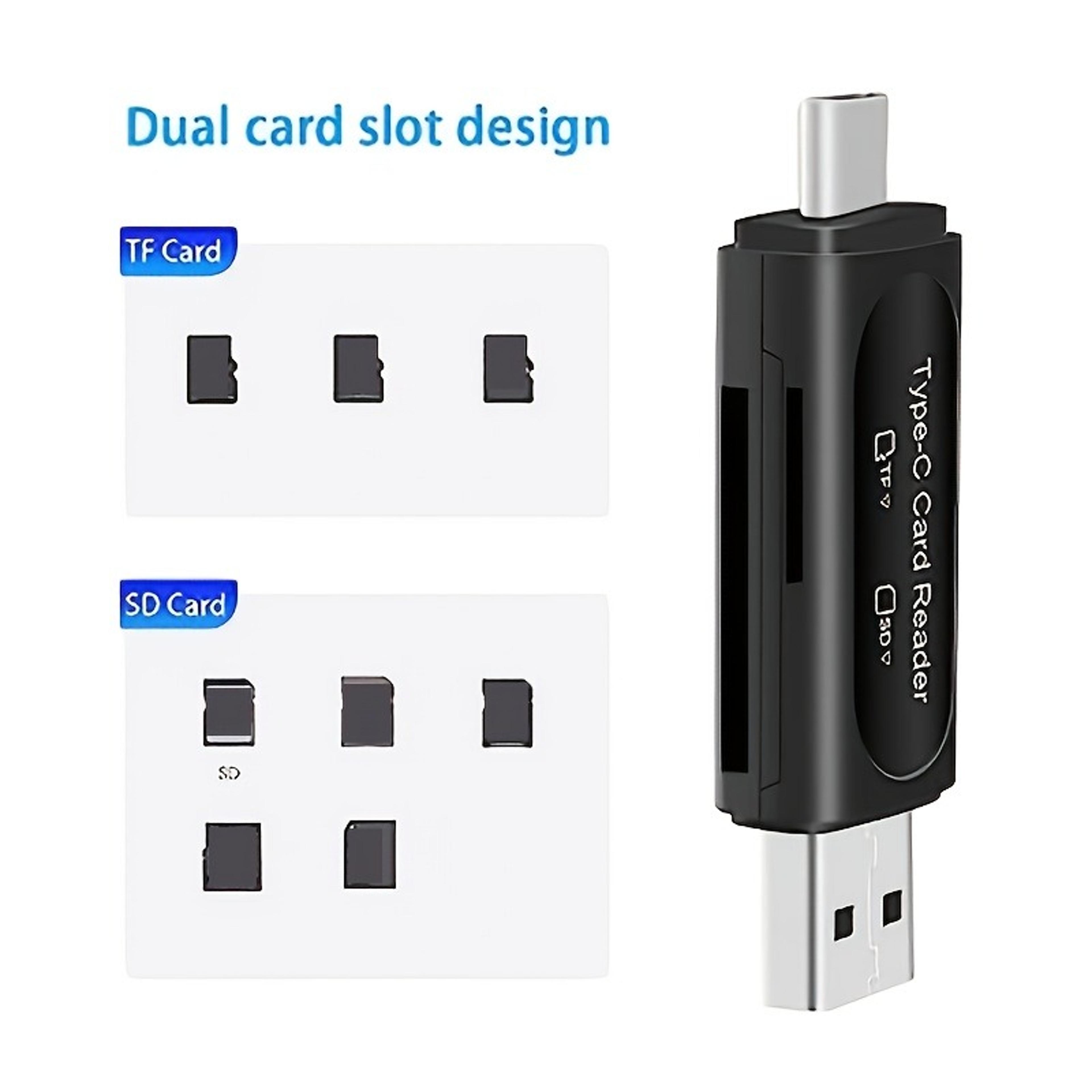 USB SD MicroSD Card Reader High Speed Memory Card Adapter 4