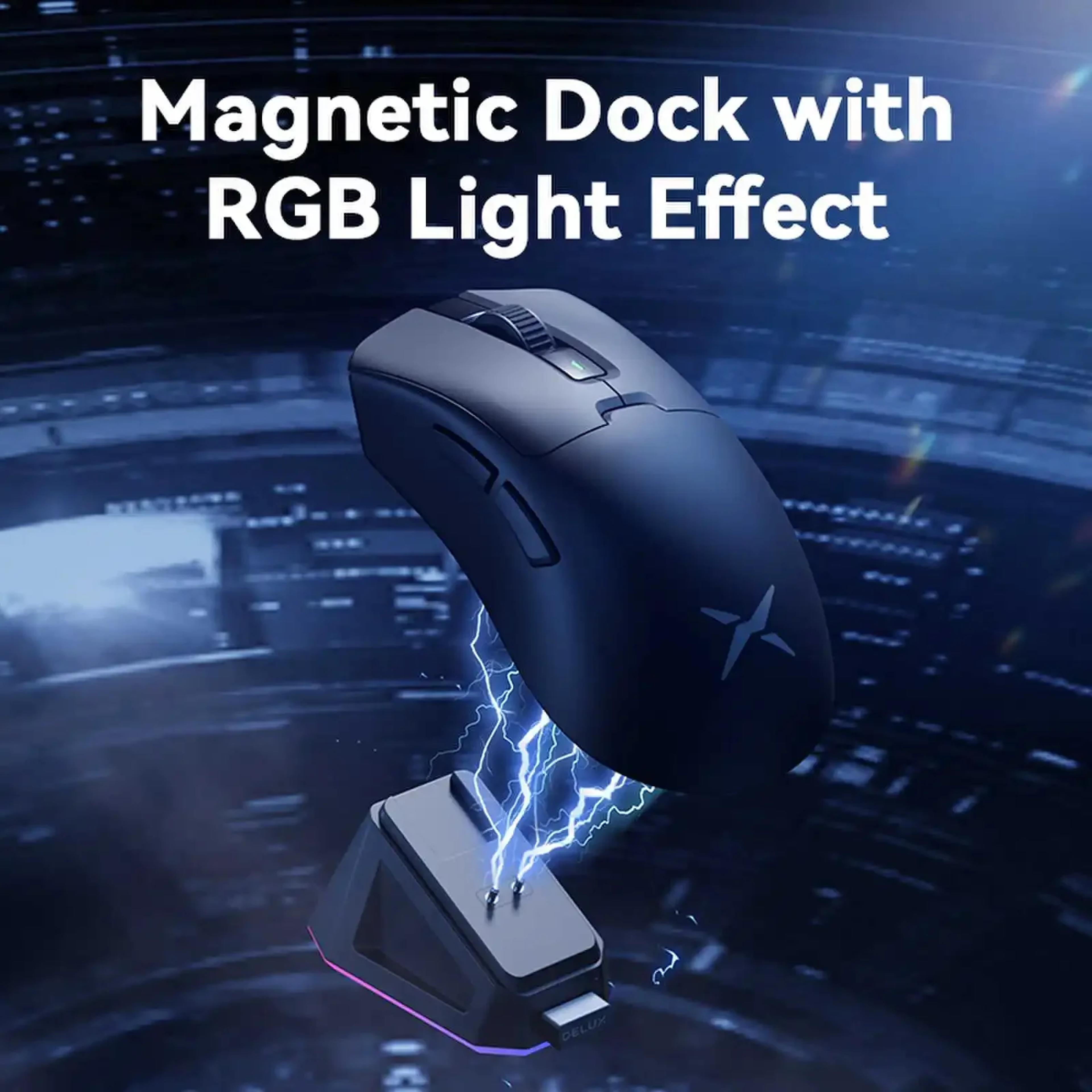Wireless Gaming Mouse With Polling And RGB Charging Dock 3