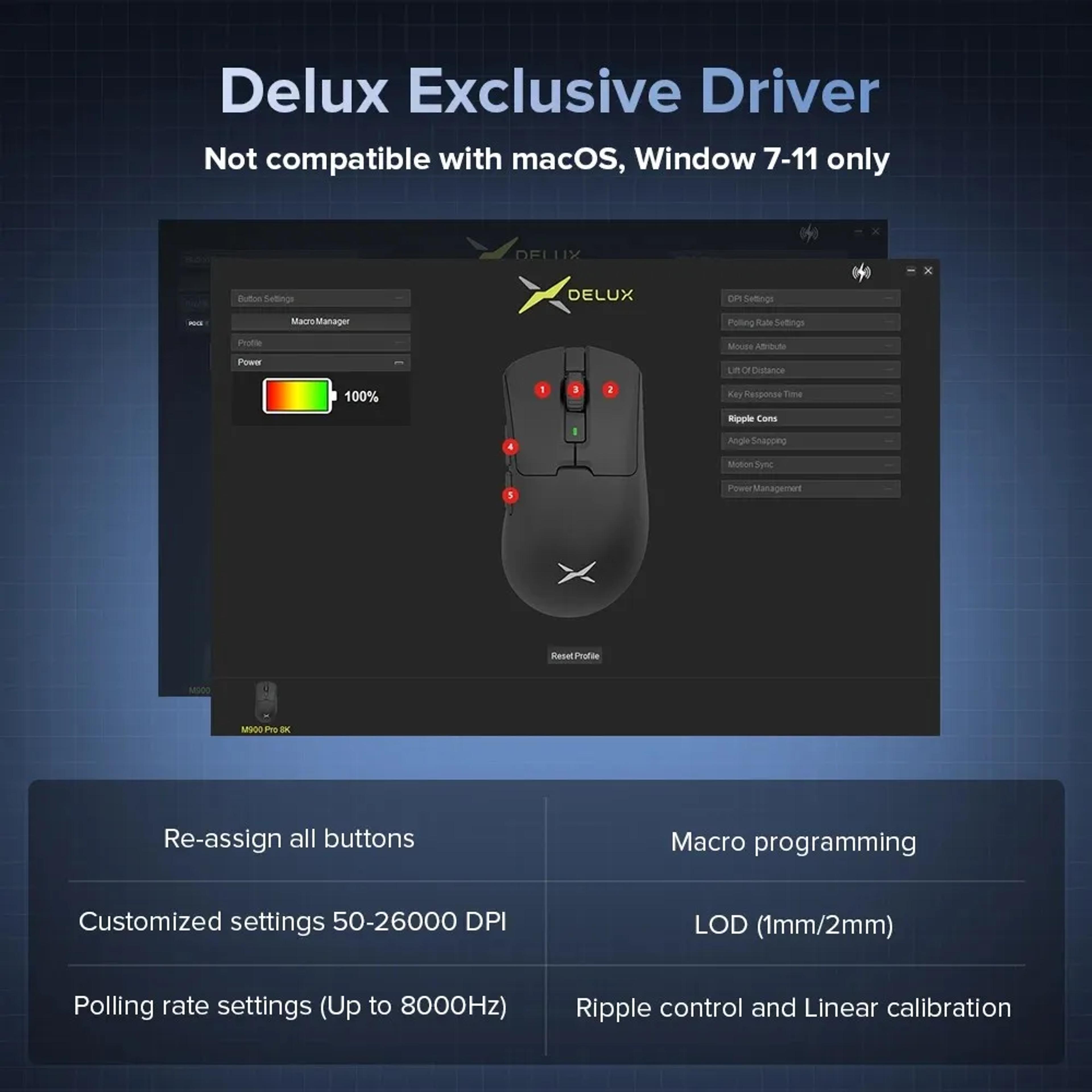 Wireless Gaming Mouse With Polling And RGB Charging Dock 6